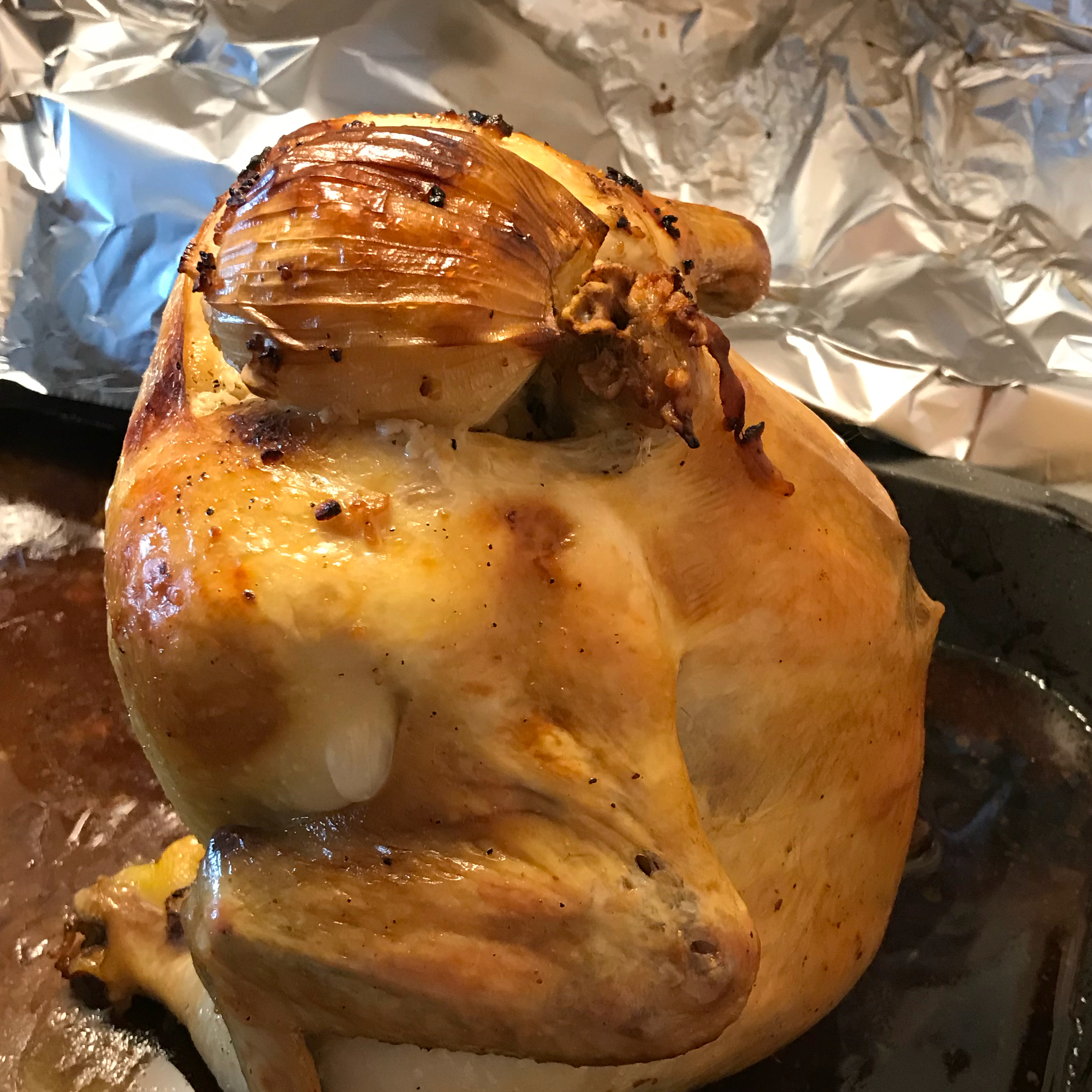 Roasted Soda Can Chicken 