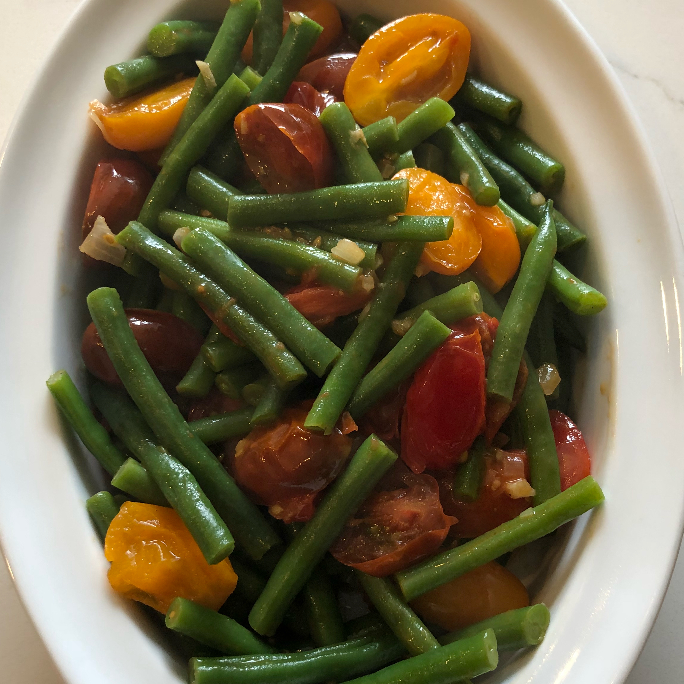 Green Beans with Cherry Tomatoes 
