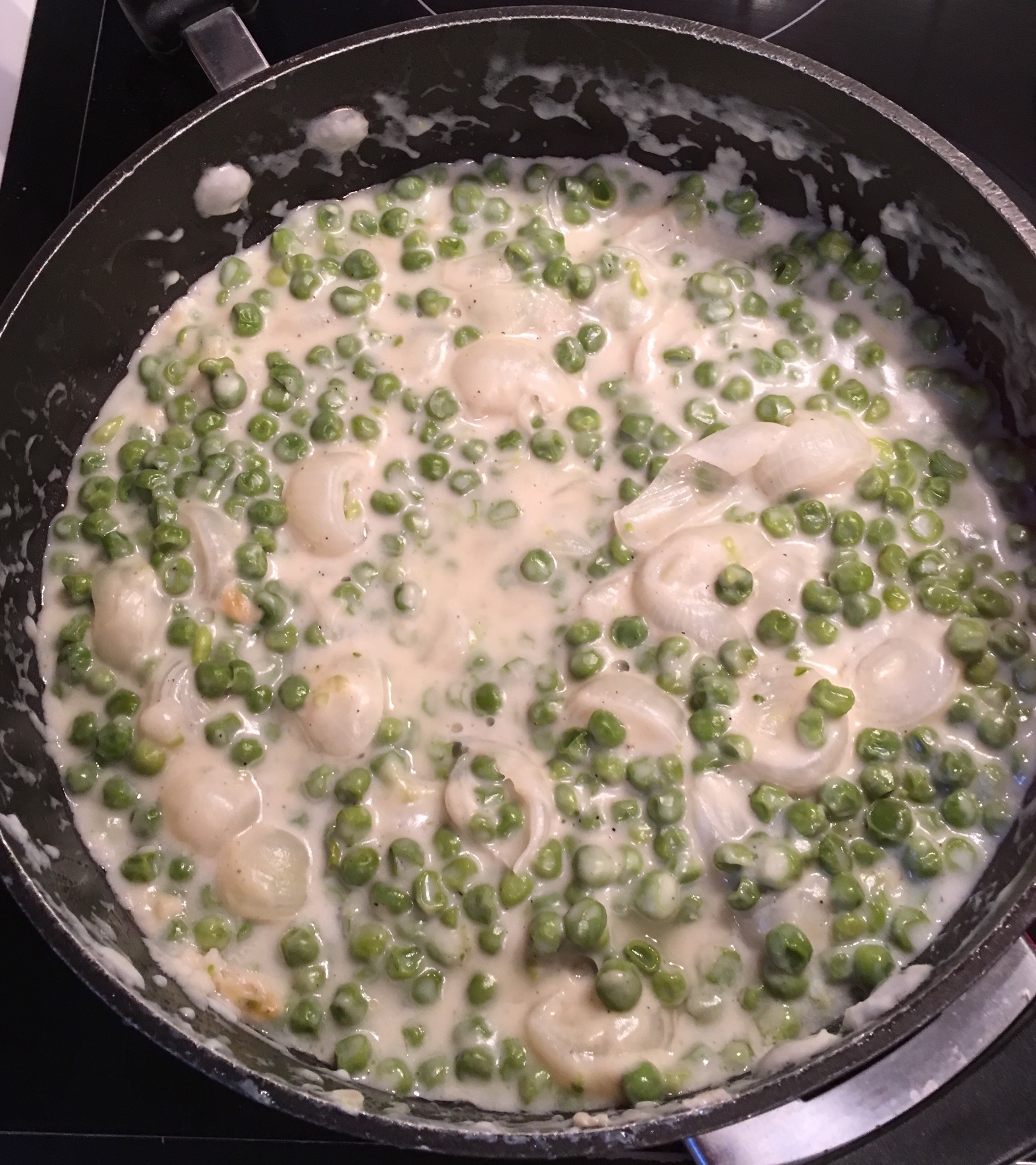 Creamed Peas and Onions Peach Brown Betty
