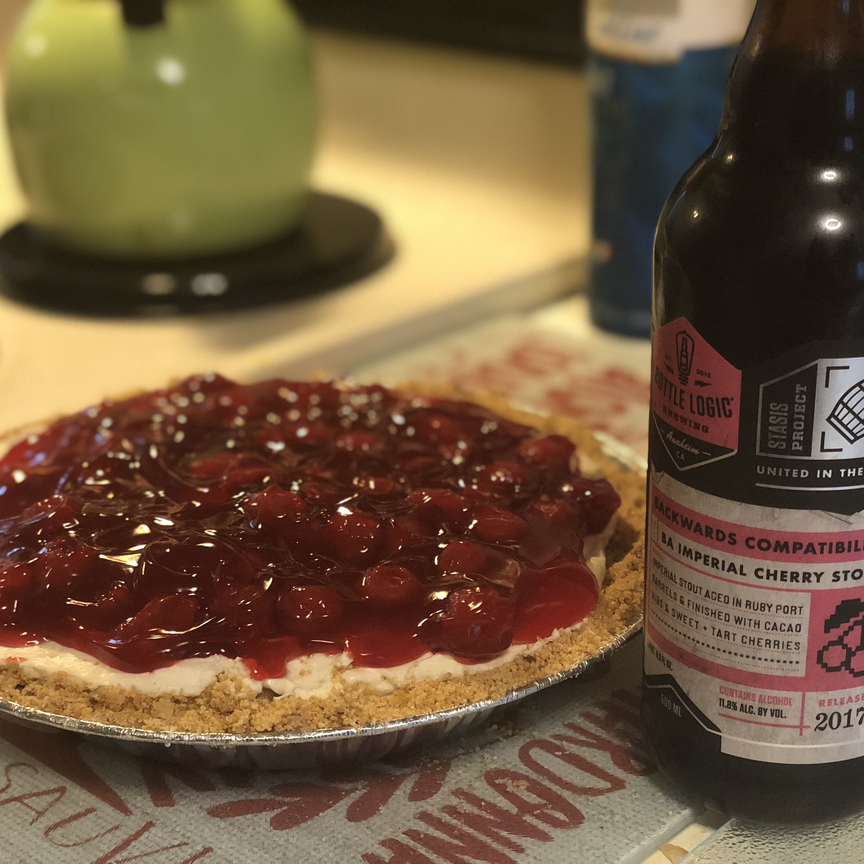 The Best Unbaked Cherry Cheesecake Ever 