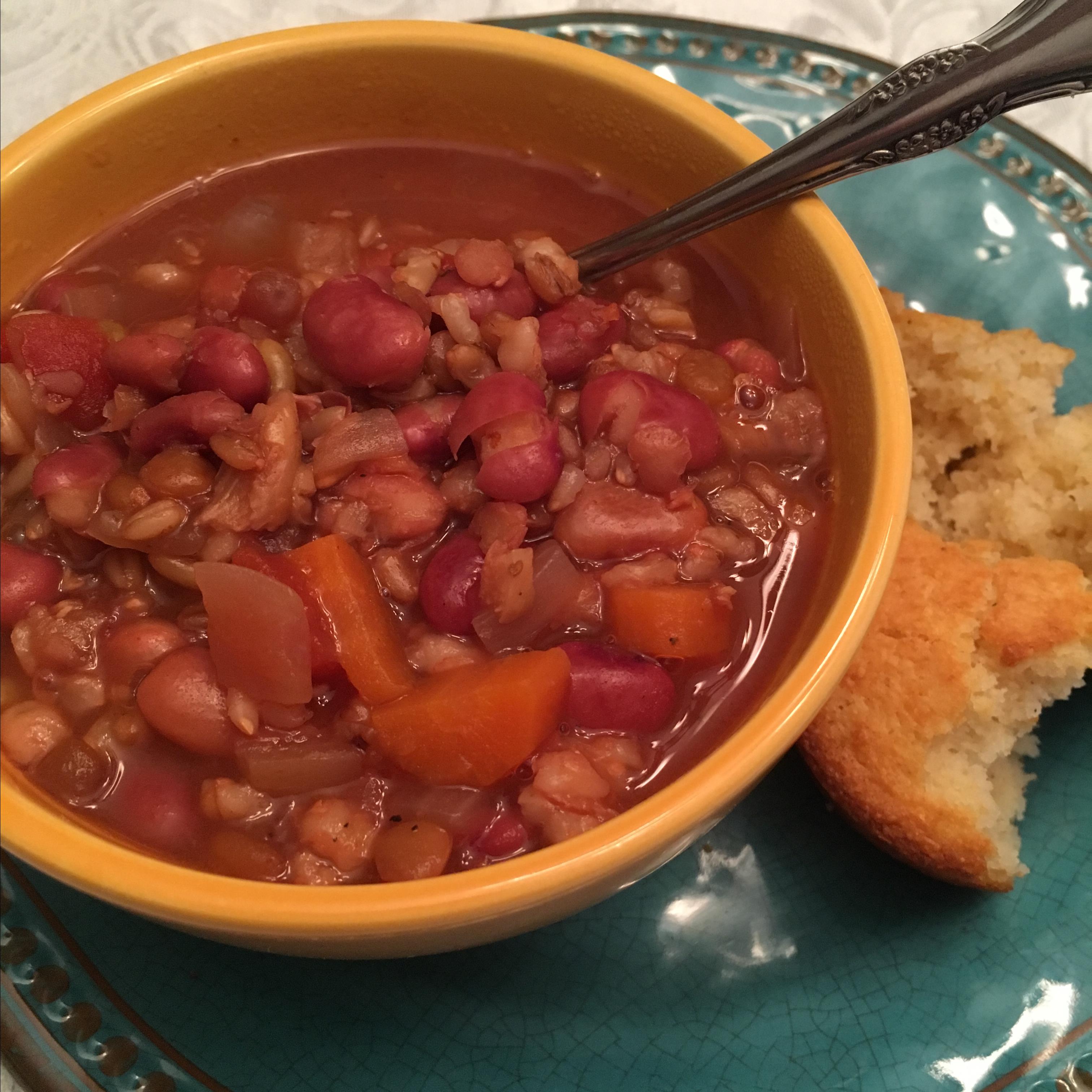 Instant Pot&reg; Vegan 15-Bean Soup 