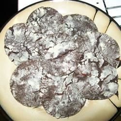 Chocolate Crackled Cookies 