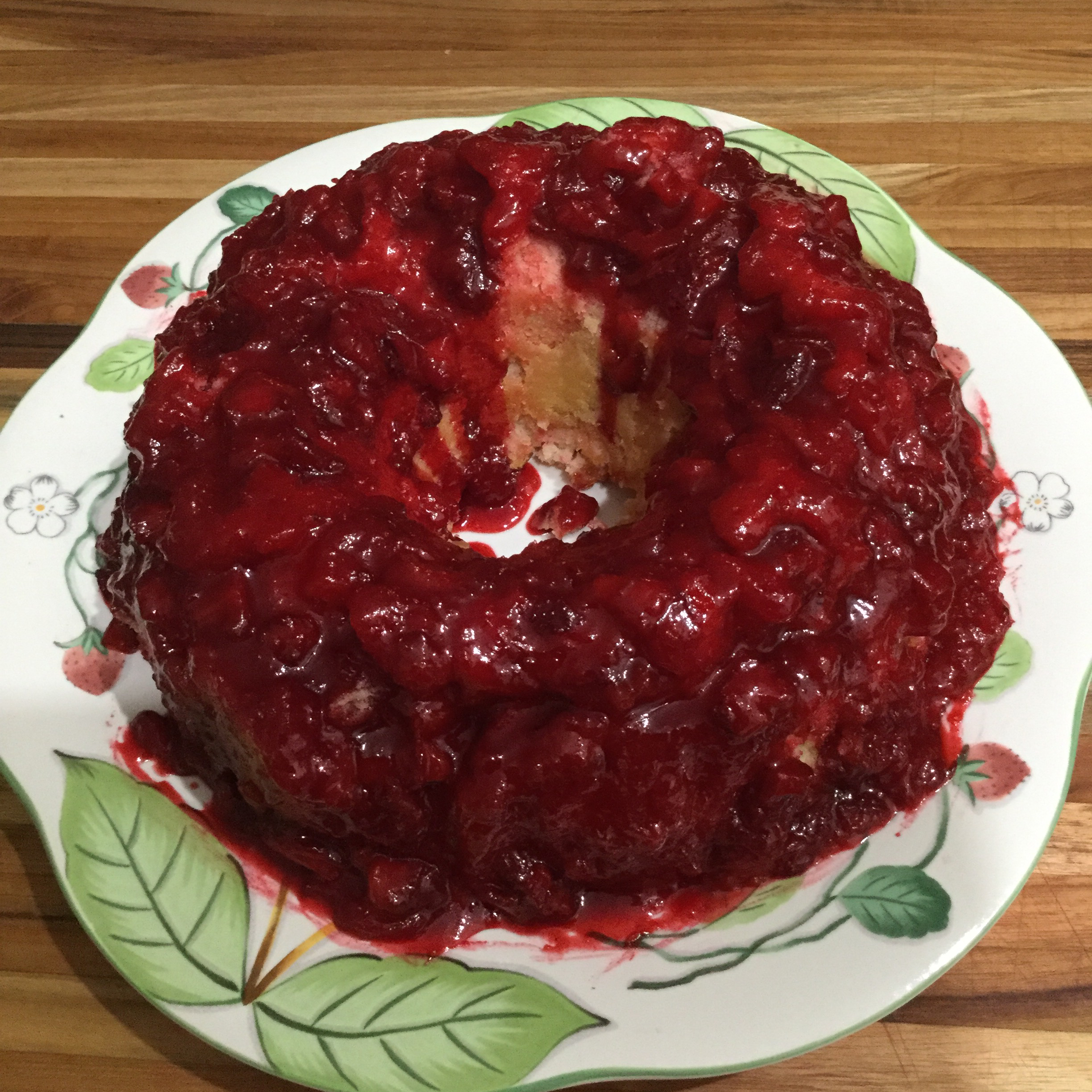 Fresh Strawberry Upside Down Cake 