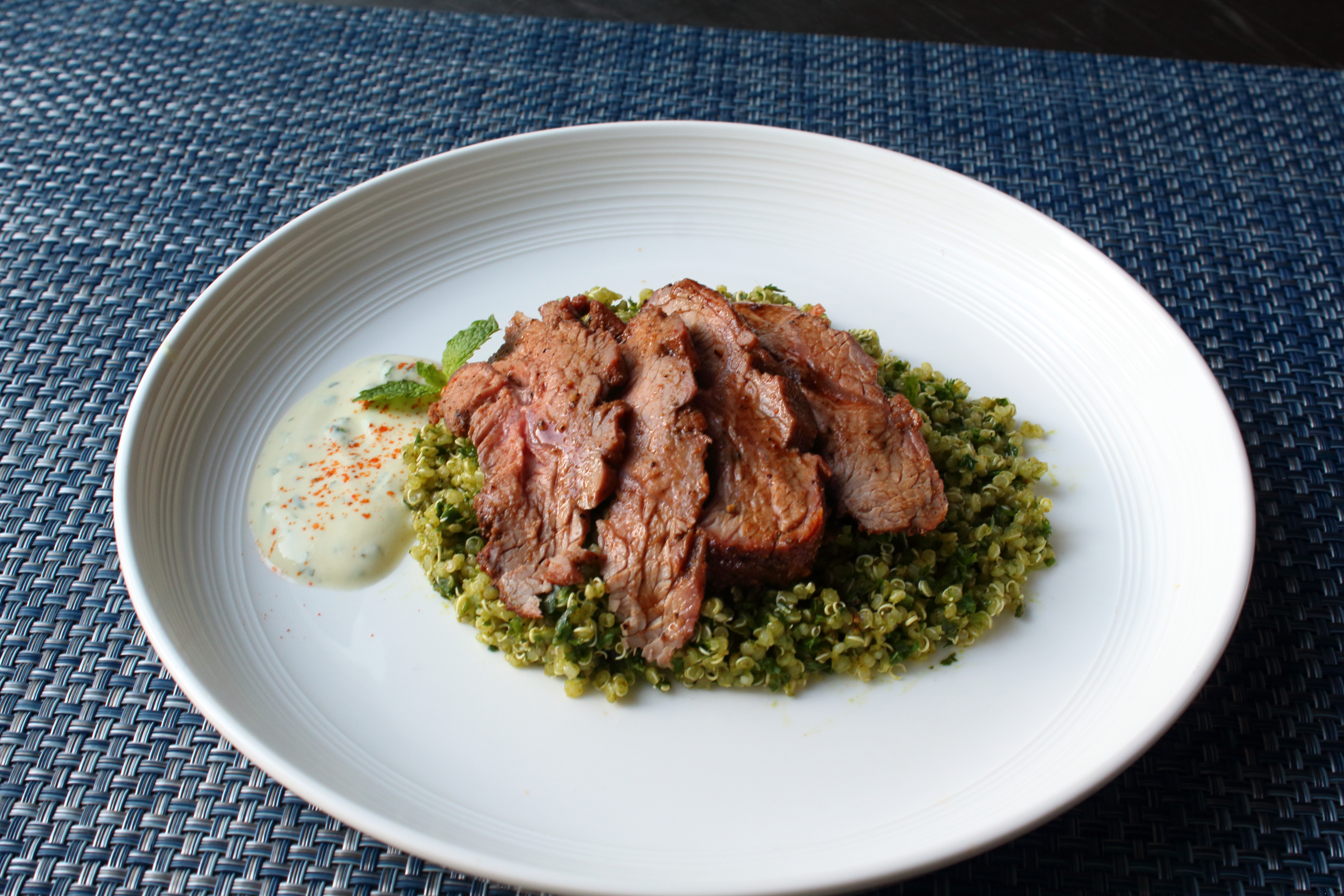 Grilled Pastrami-Spiced Lamb Top Sirloin 