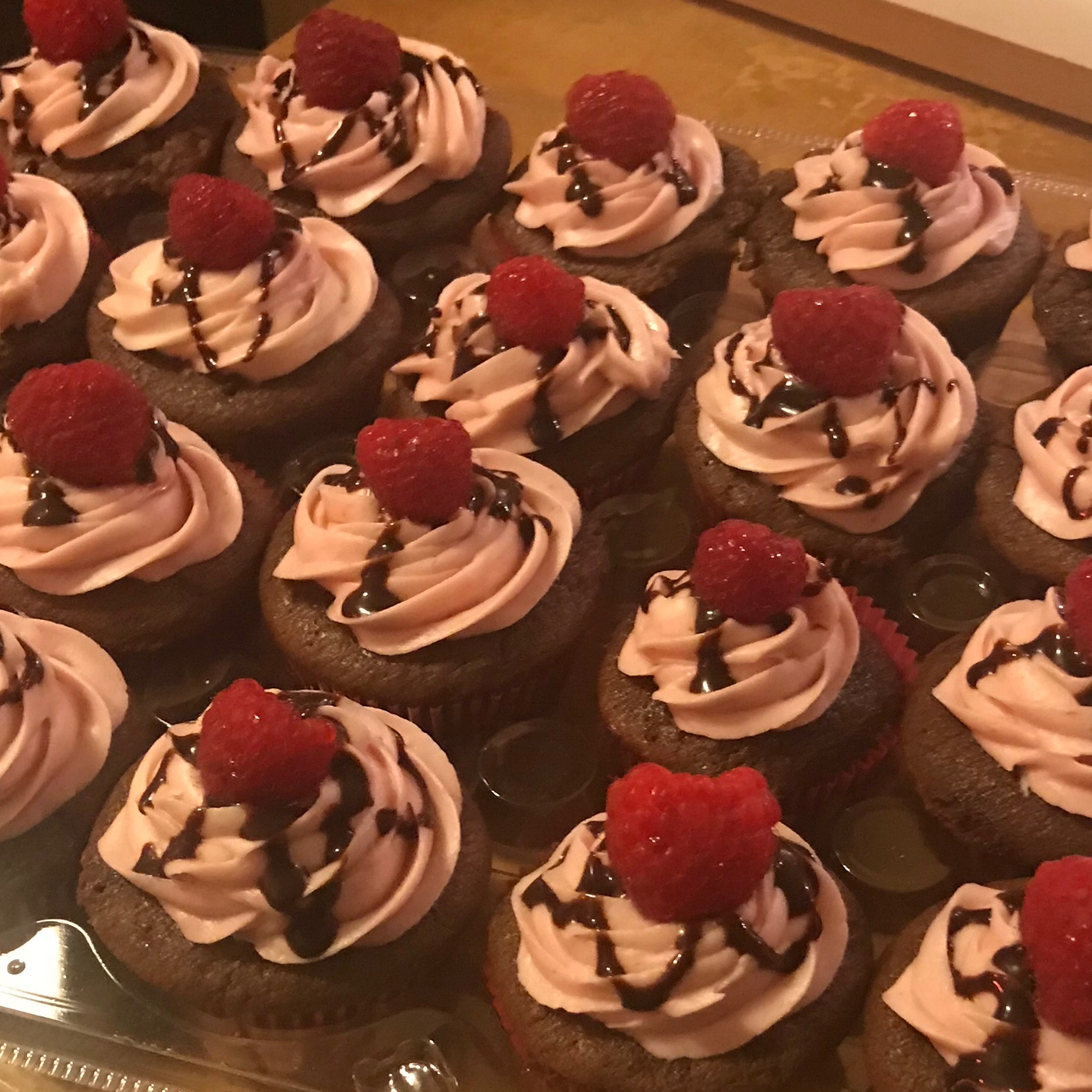 Chocolate Raspberry Cupcakes 