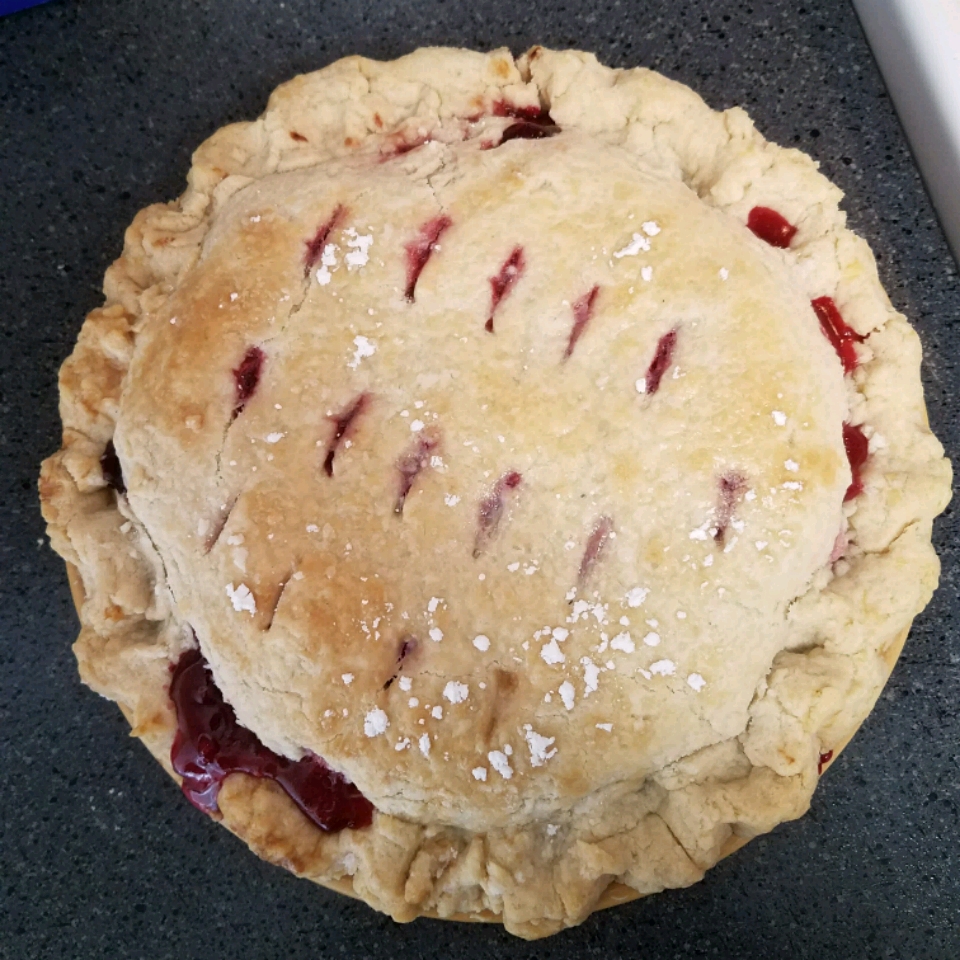Berry Rhubarb Pie 