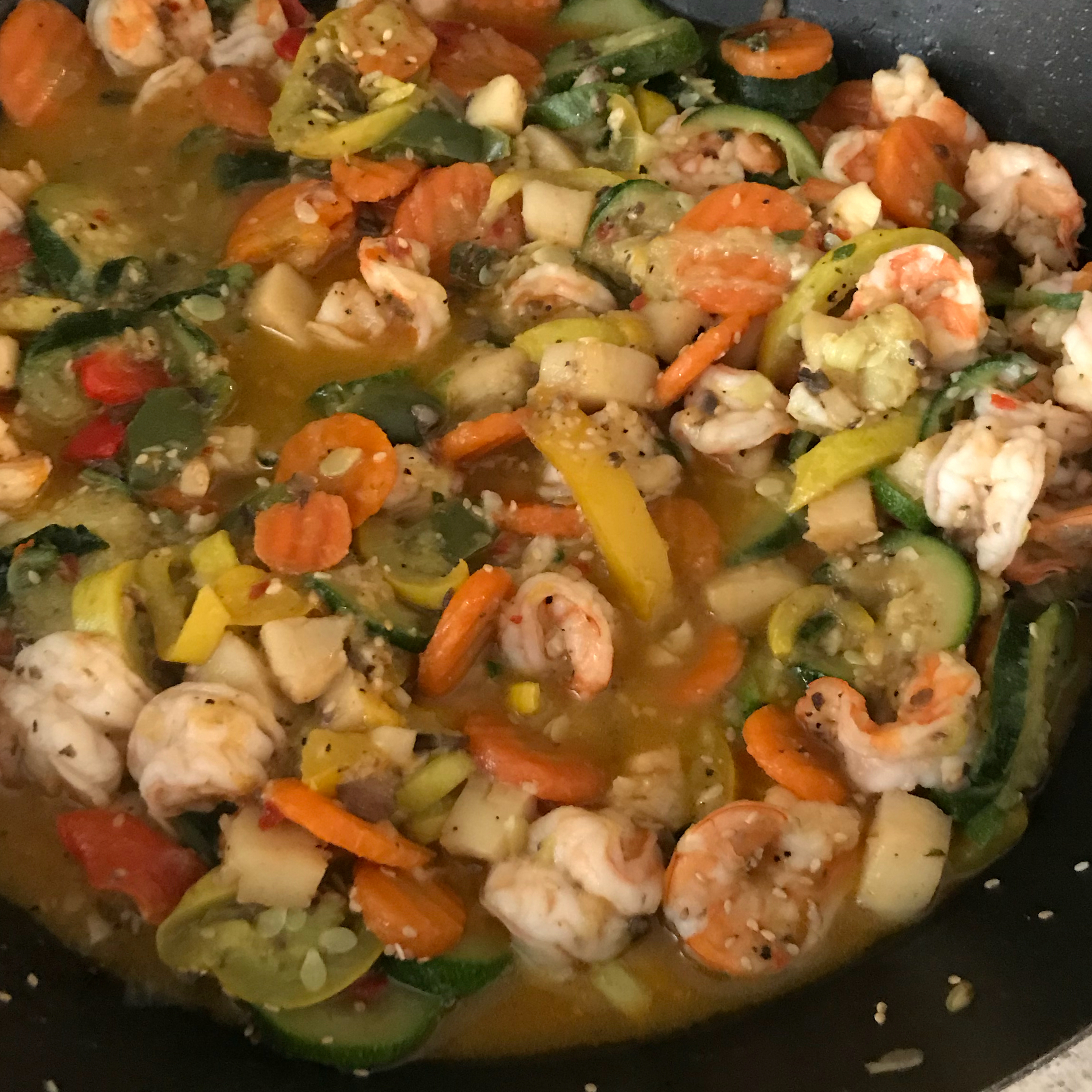 Lady Linda's Delightful Shrimp and Scallop Stir-Fry cuthbert