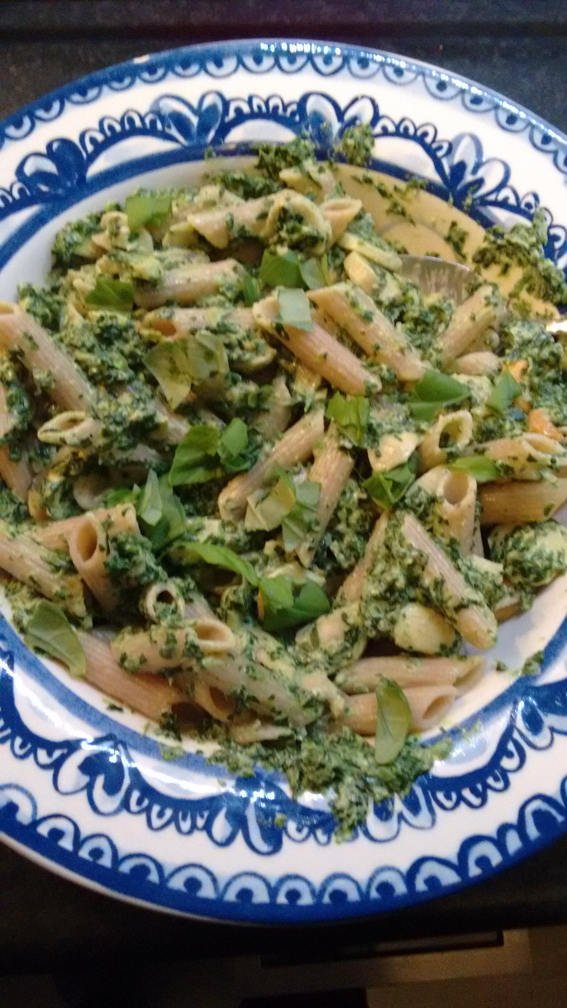 Quick Vegetarian Pasta with Spinach and Boursin&reg; AllrecipesPhoto