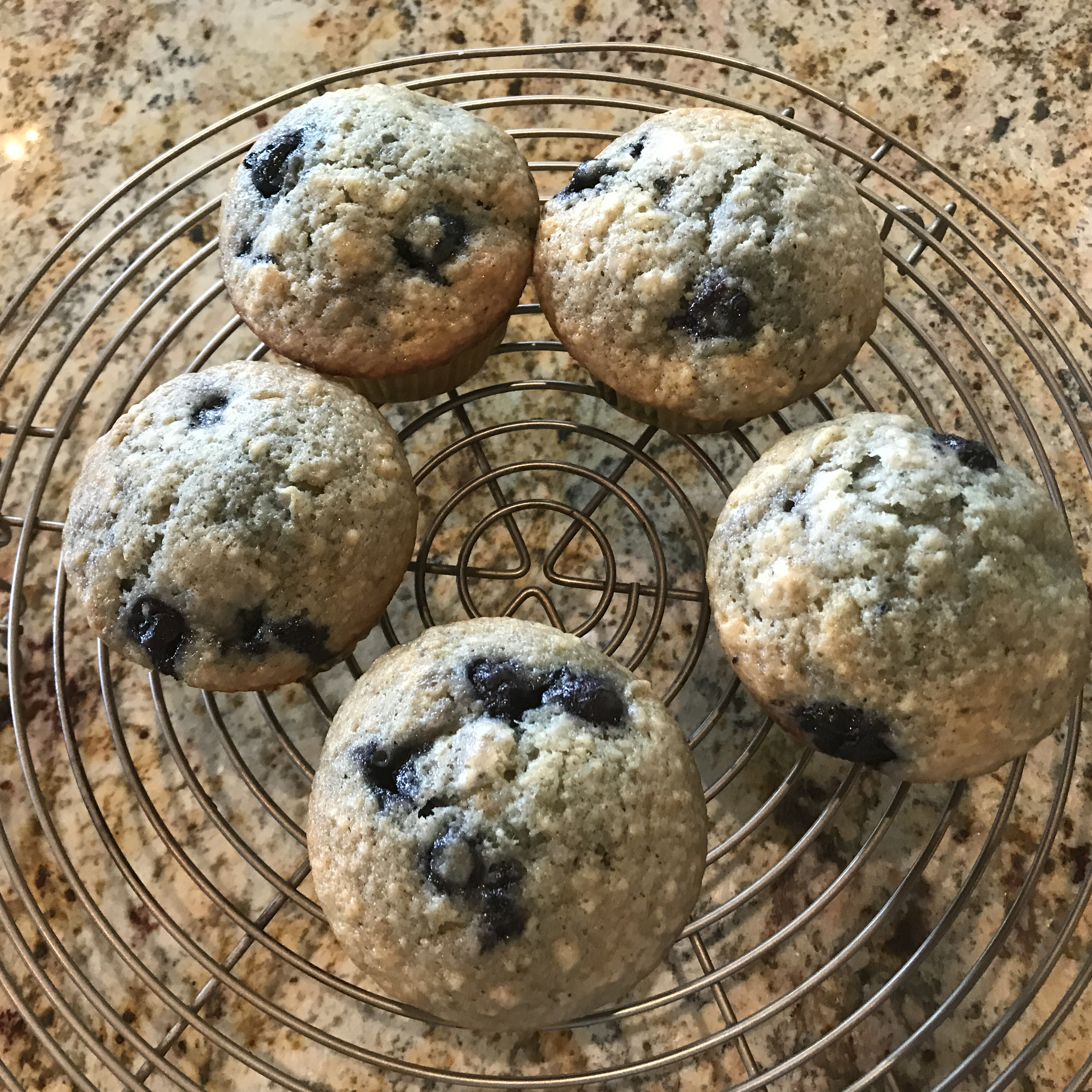 Cream Cheese-Blueberry Muffins 