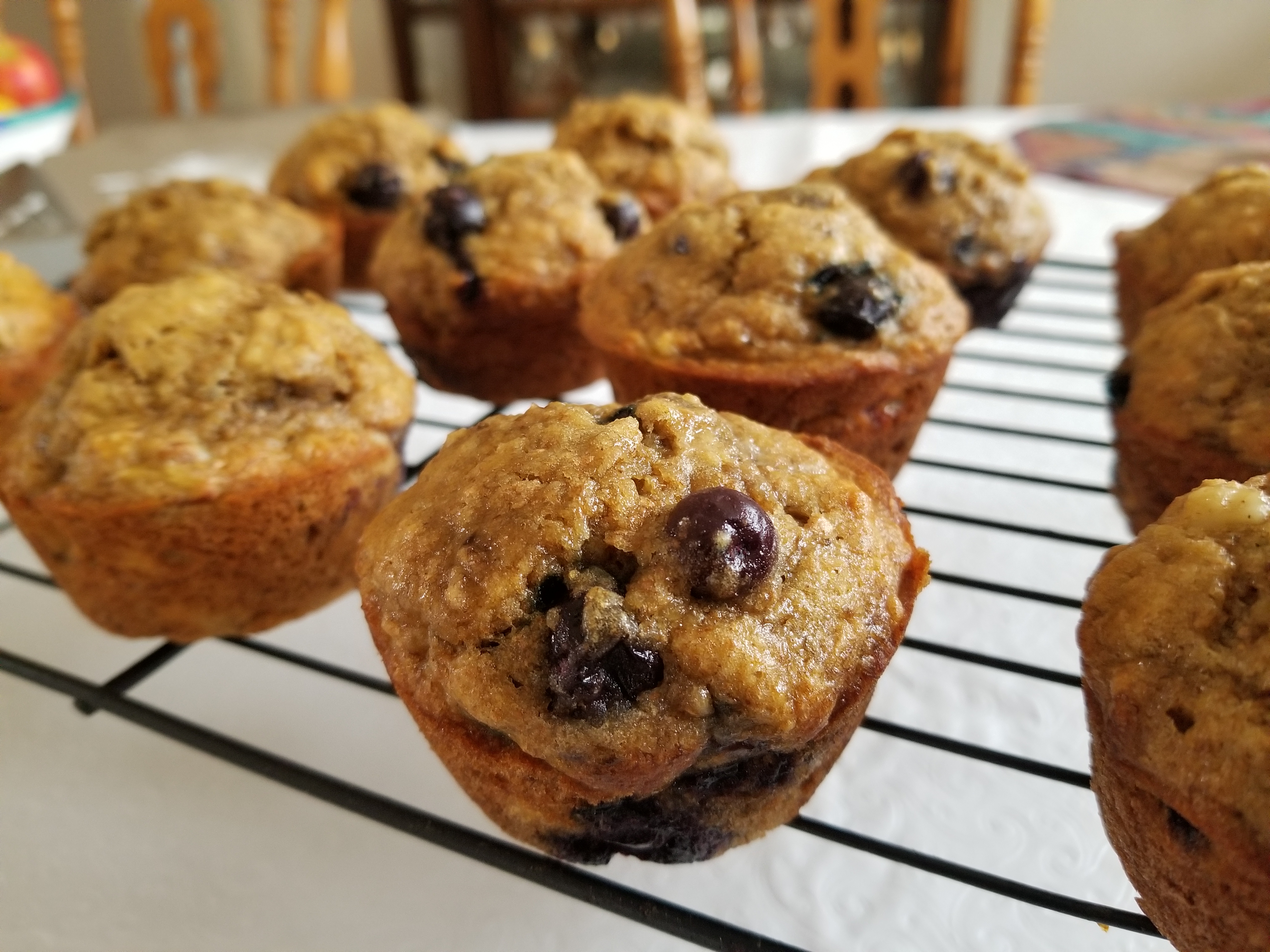 Delicious and Nutritious Whole Wheat Banana and Blueberry Muffins 