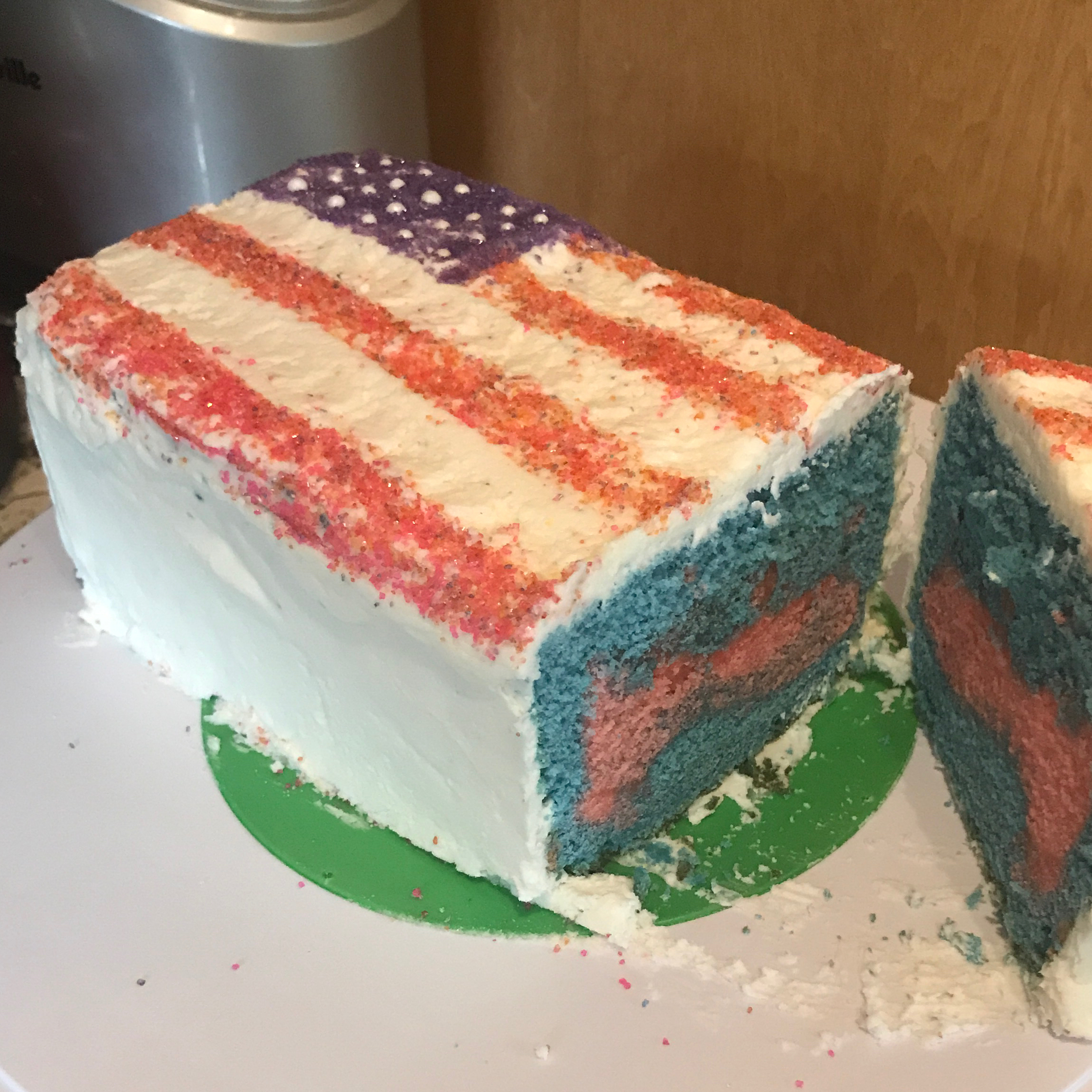 High Altitude Layer Cake Baked_Rainbows
