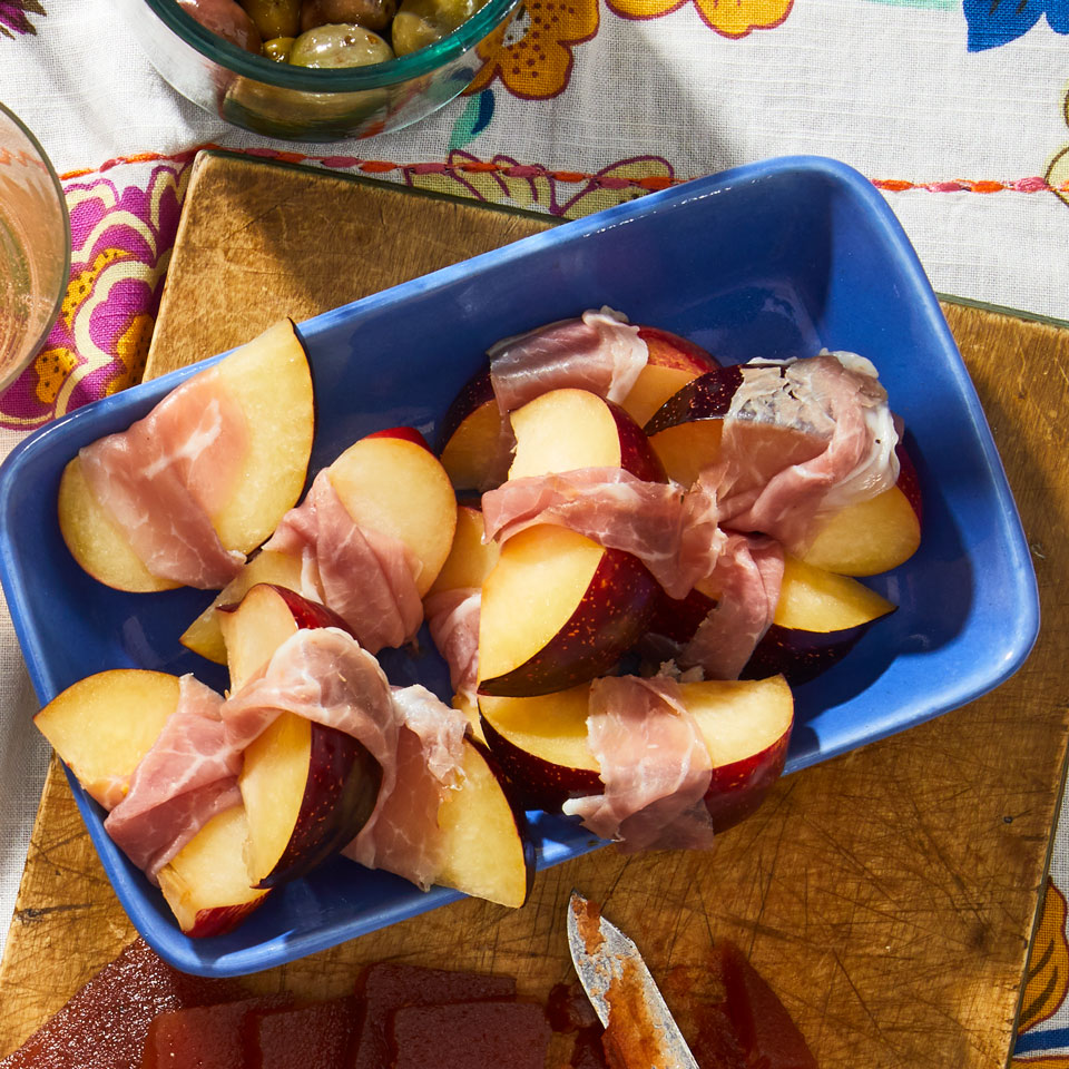 Serrano-Wrapped Plums