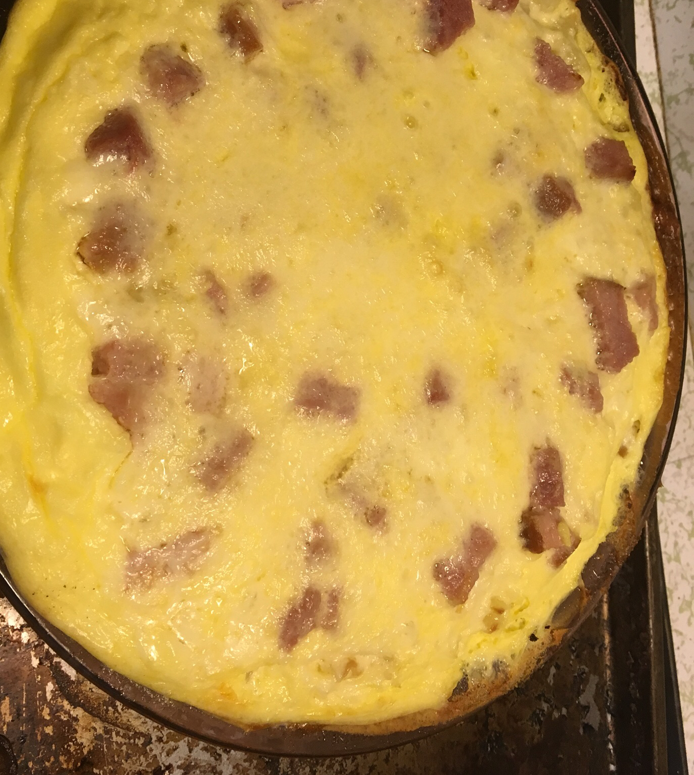 Ham and Cheese Breakfast Quiche 