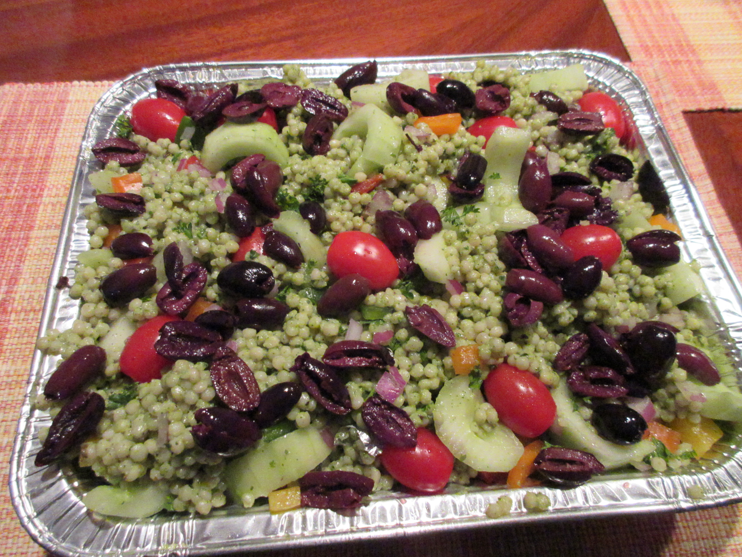Party-Size Greek Couscous Salad Mary Alice Cobb