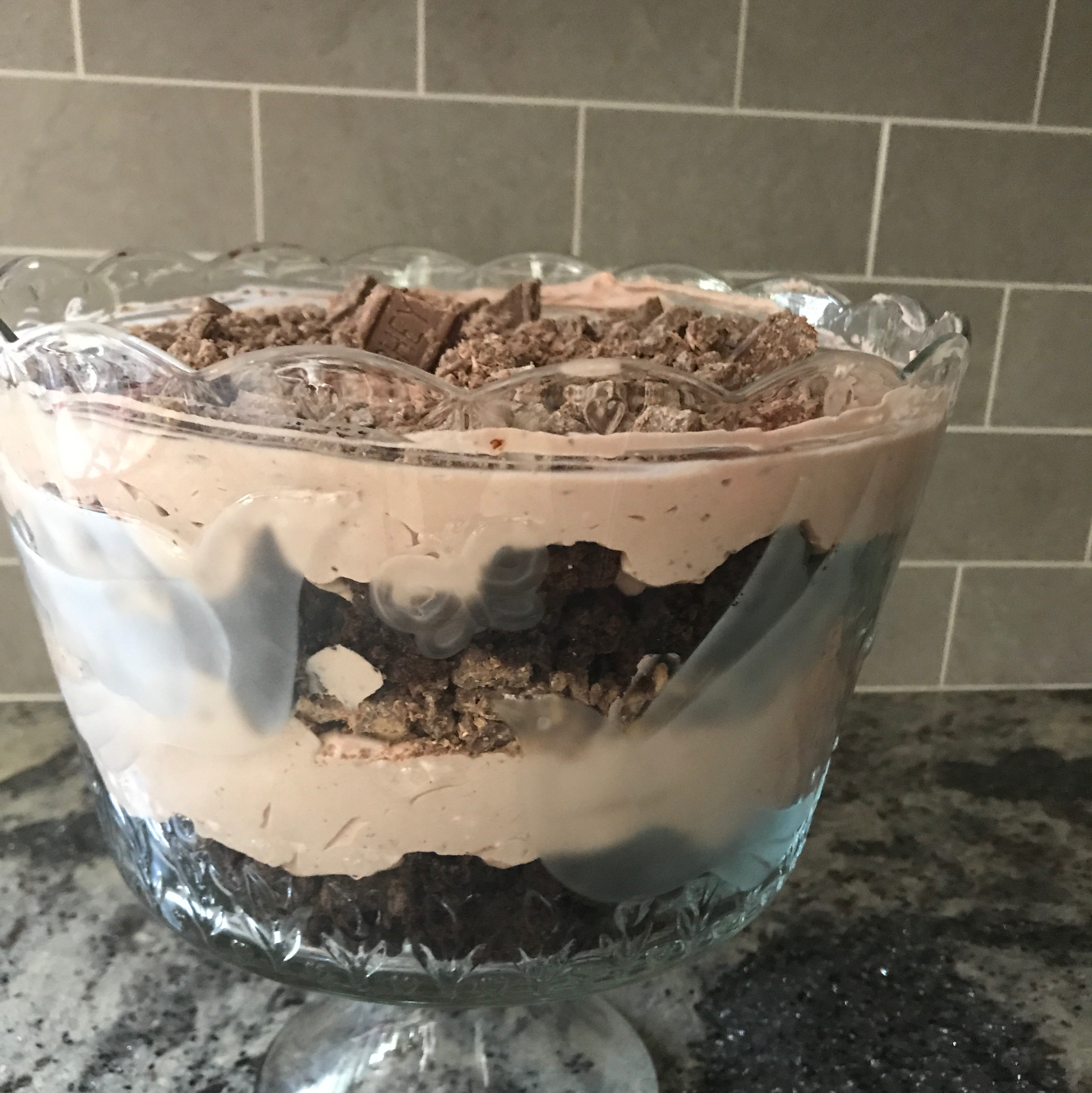 Chocolate Brownie Trifle 