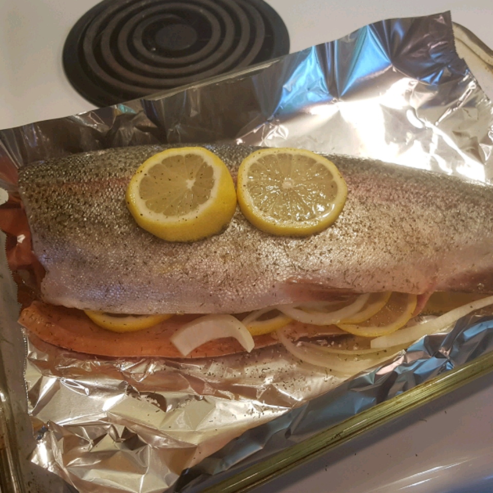 Baked Fresh Rainbow Trout 