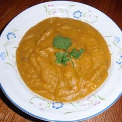 Yellow Dhal - Sweet Potato Soup 