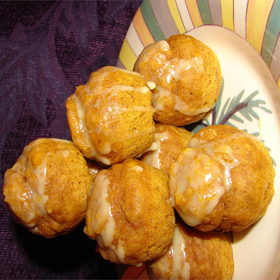 Mini Pumpkin Muffins with Orange Drizzle 