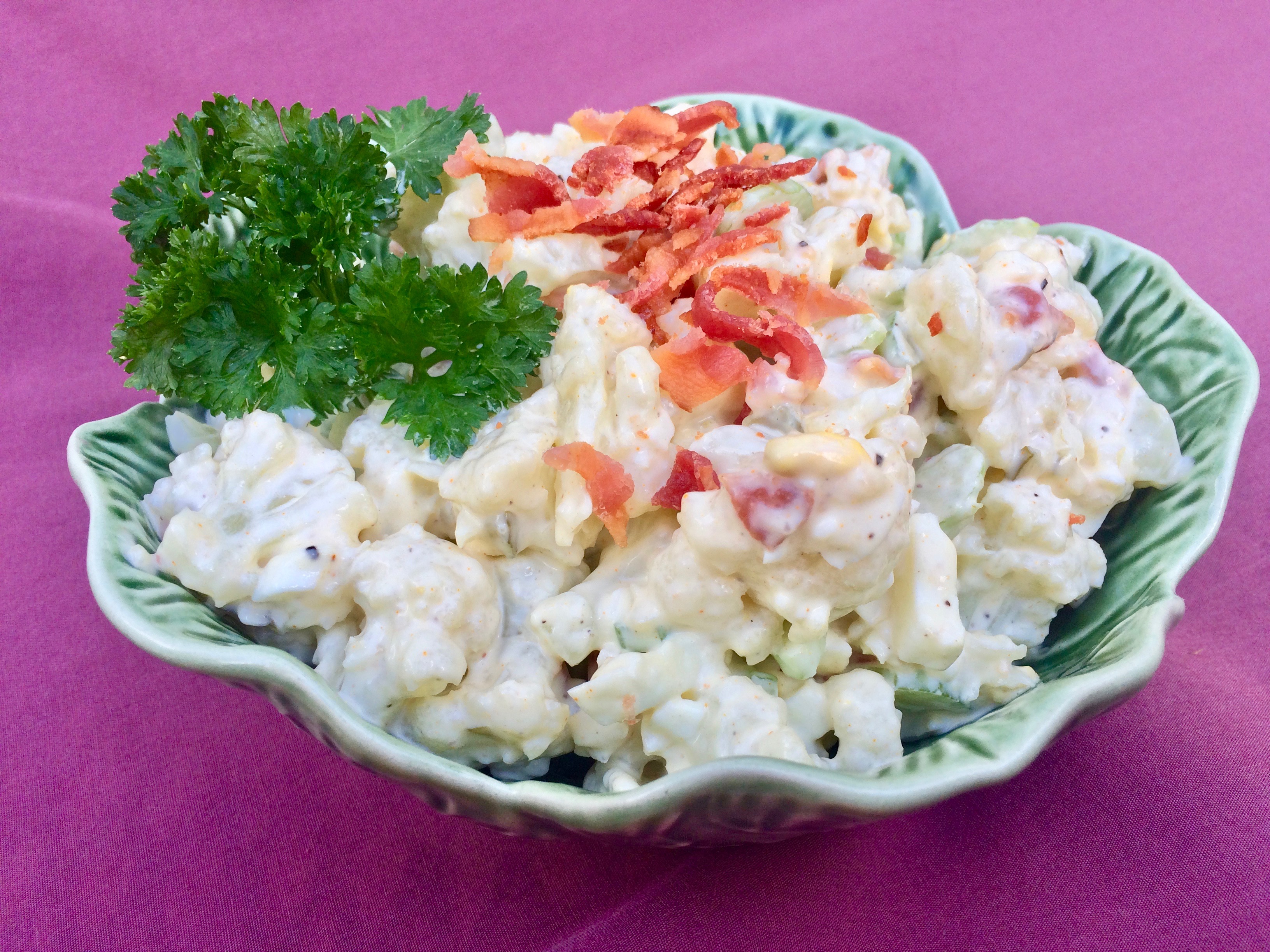 Low-Carb Cauliflower Mock Potato Salad Bibi