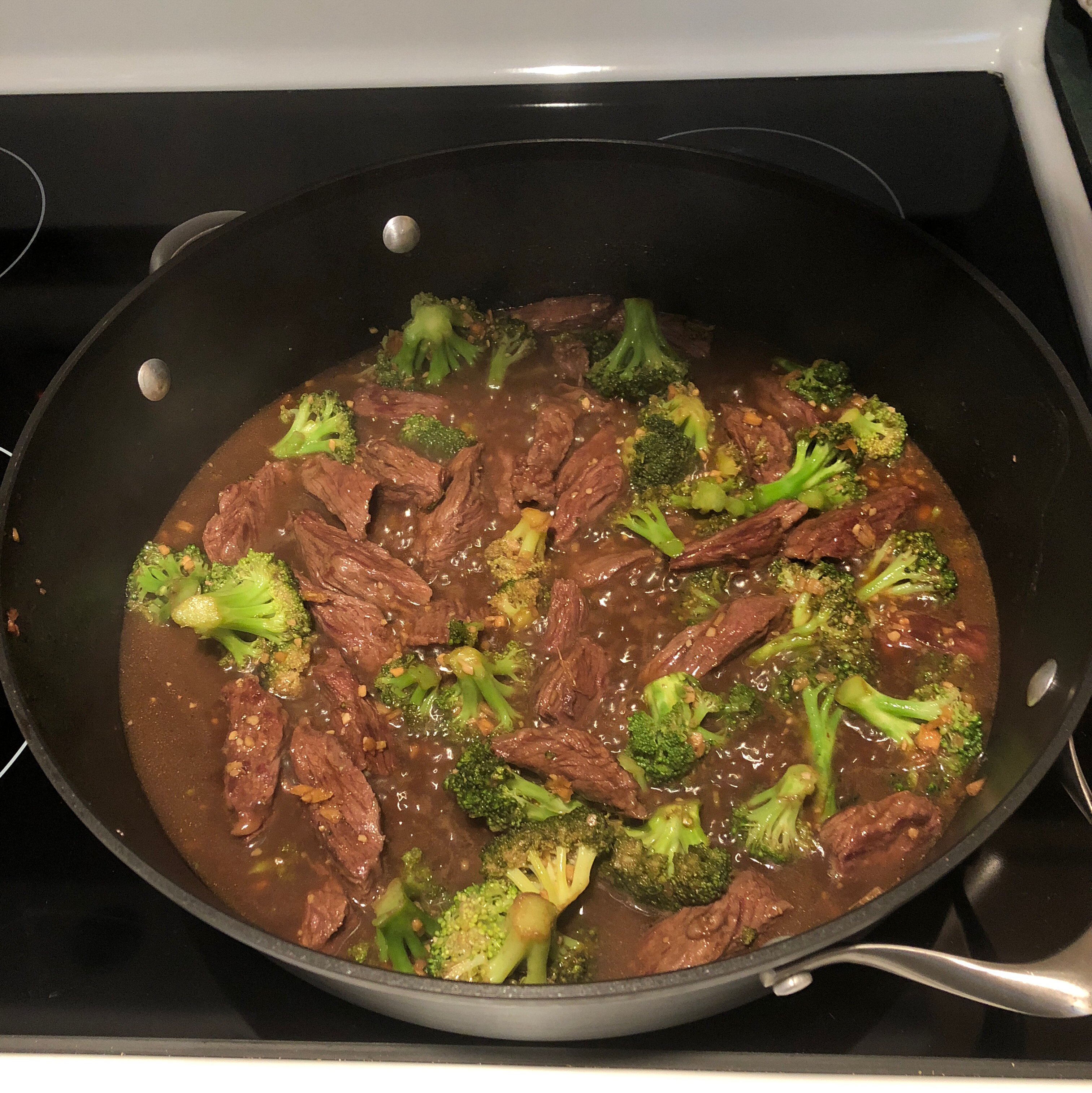 Mongolian Beef and Spring Onions 