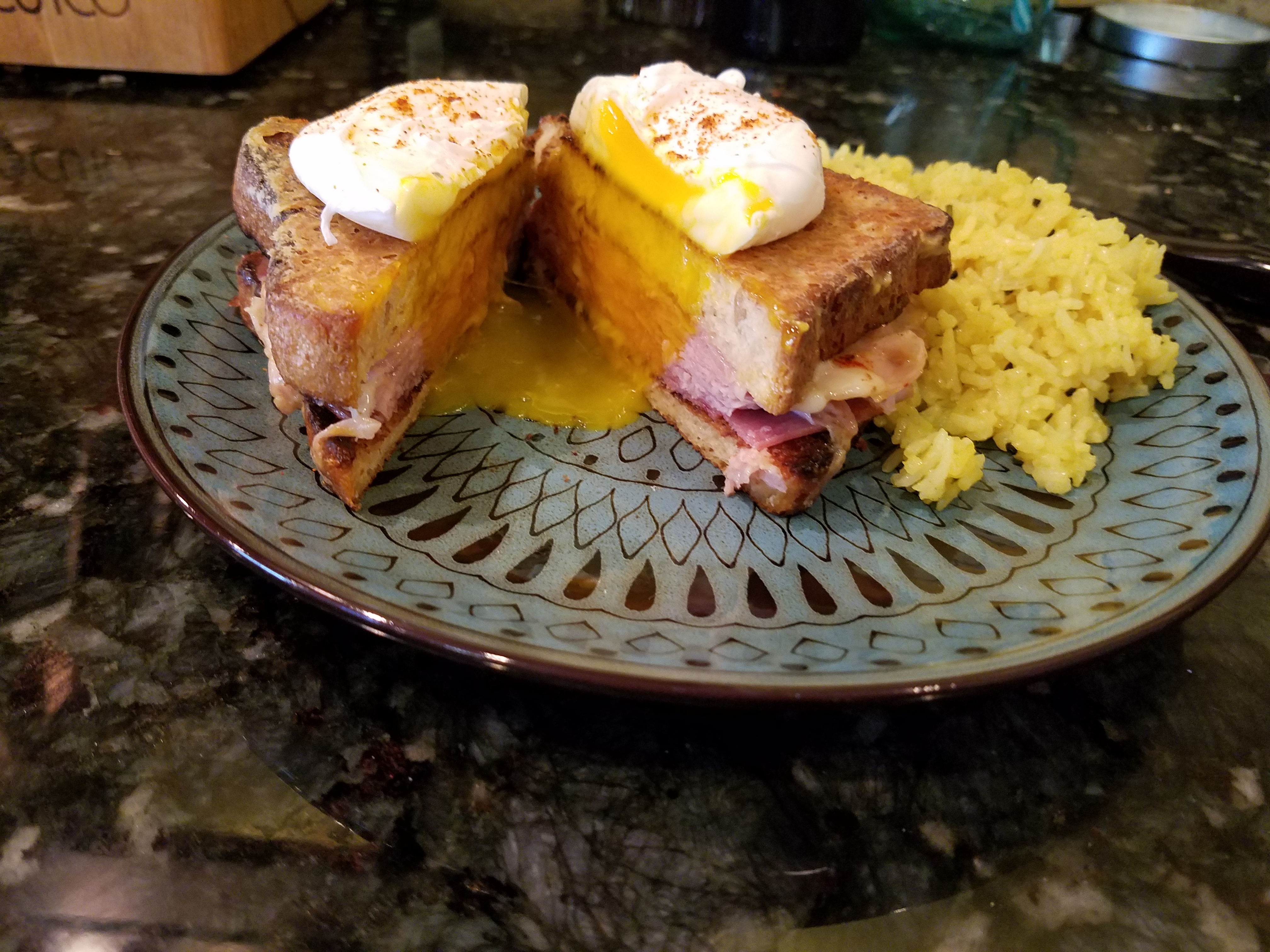 Madame Cristo - Grilled Ham and Cheese 