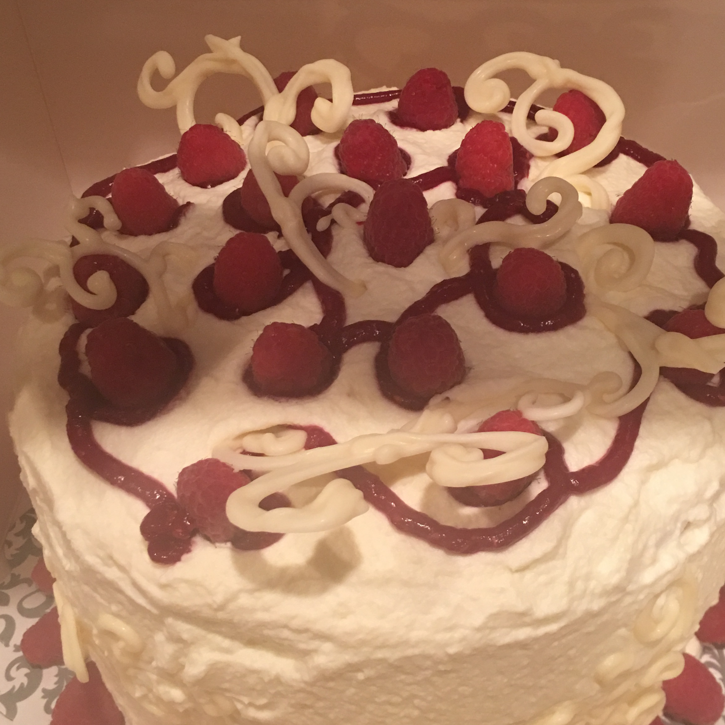 Lemon Raspberry White Chocolate Mousse Cake 
