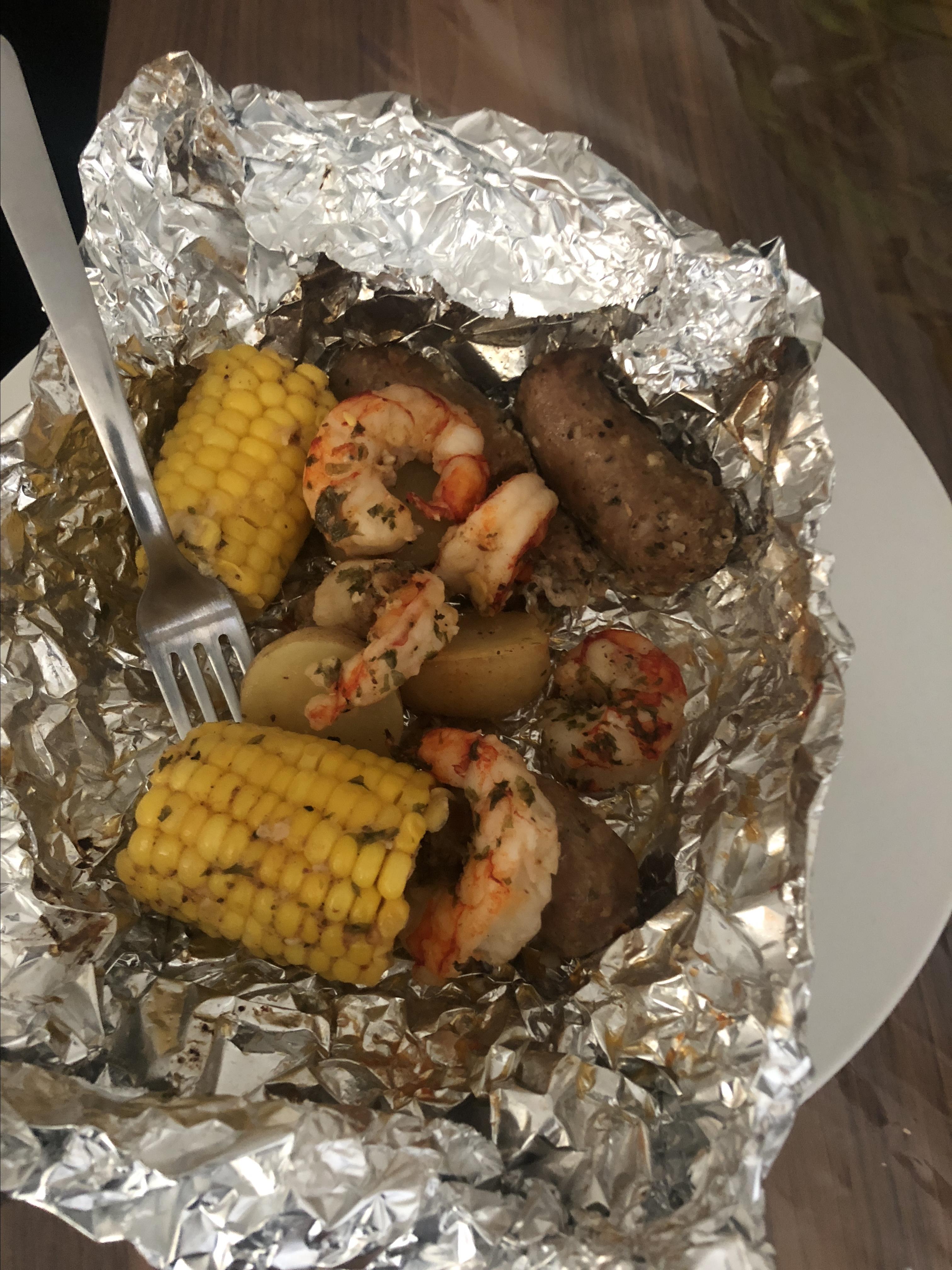 Shrimp Boil on the Grill Rich