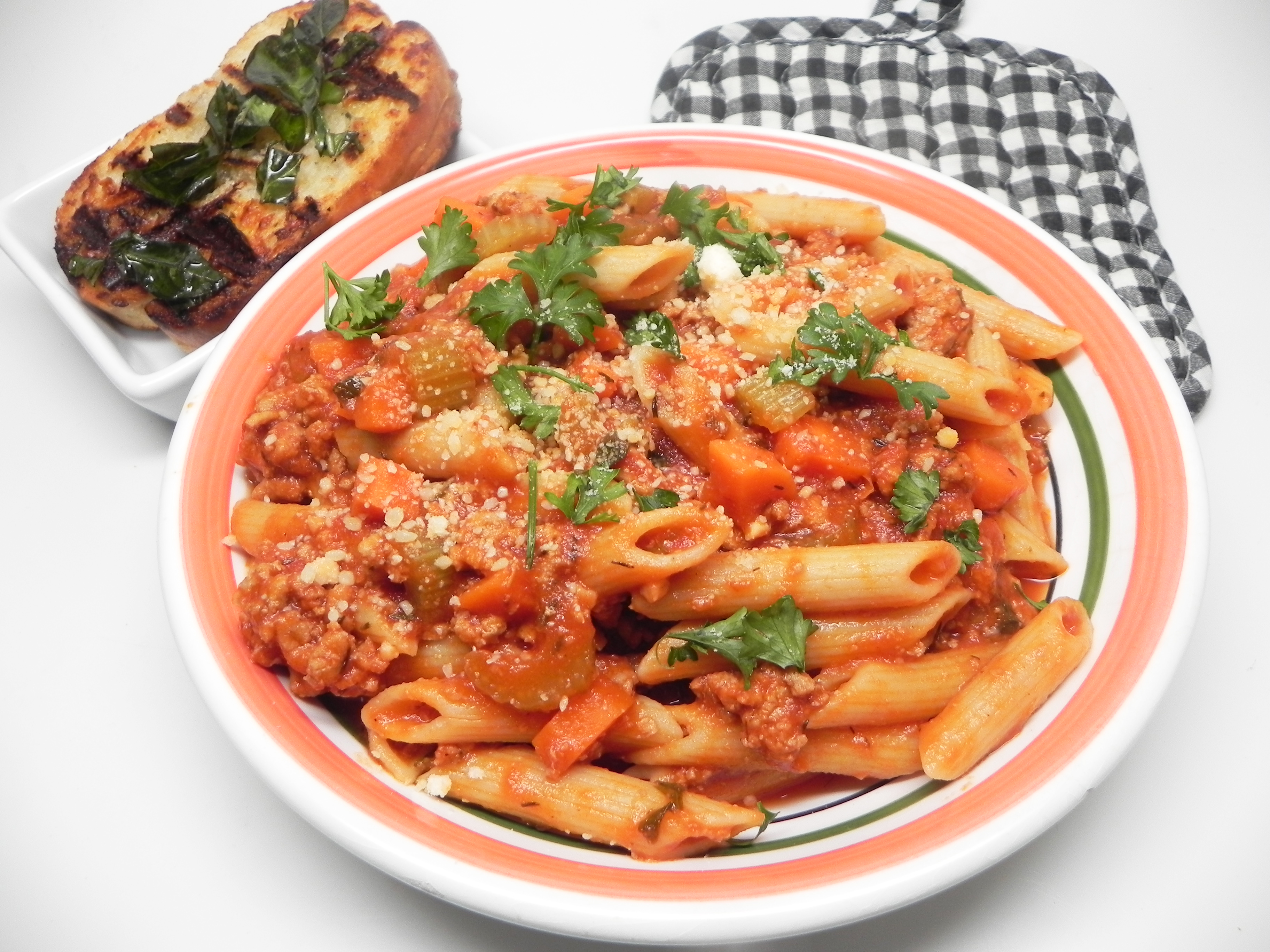 Turkey Bolognese with Penne