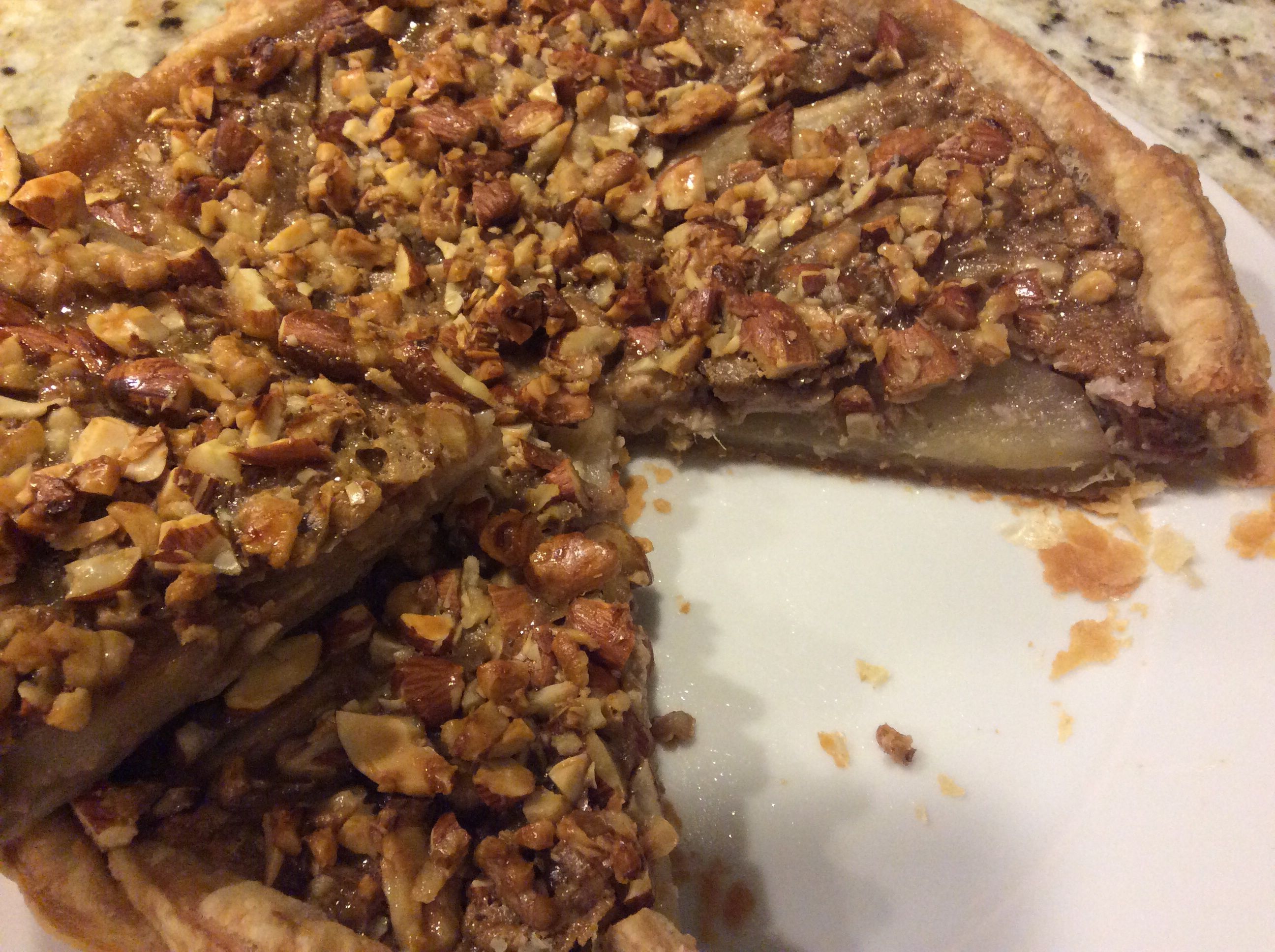 French Pear Tart with Nuts