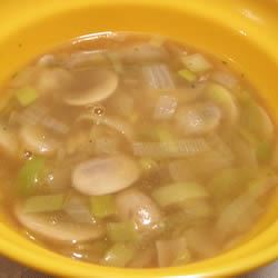 Mushroom and Leek Soup 