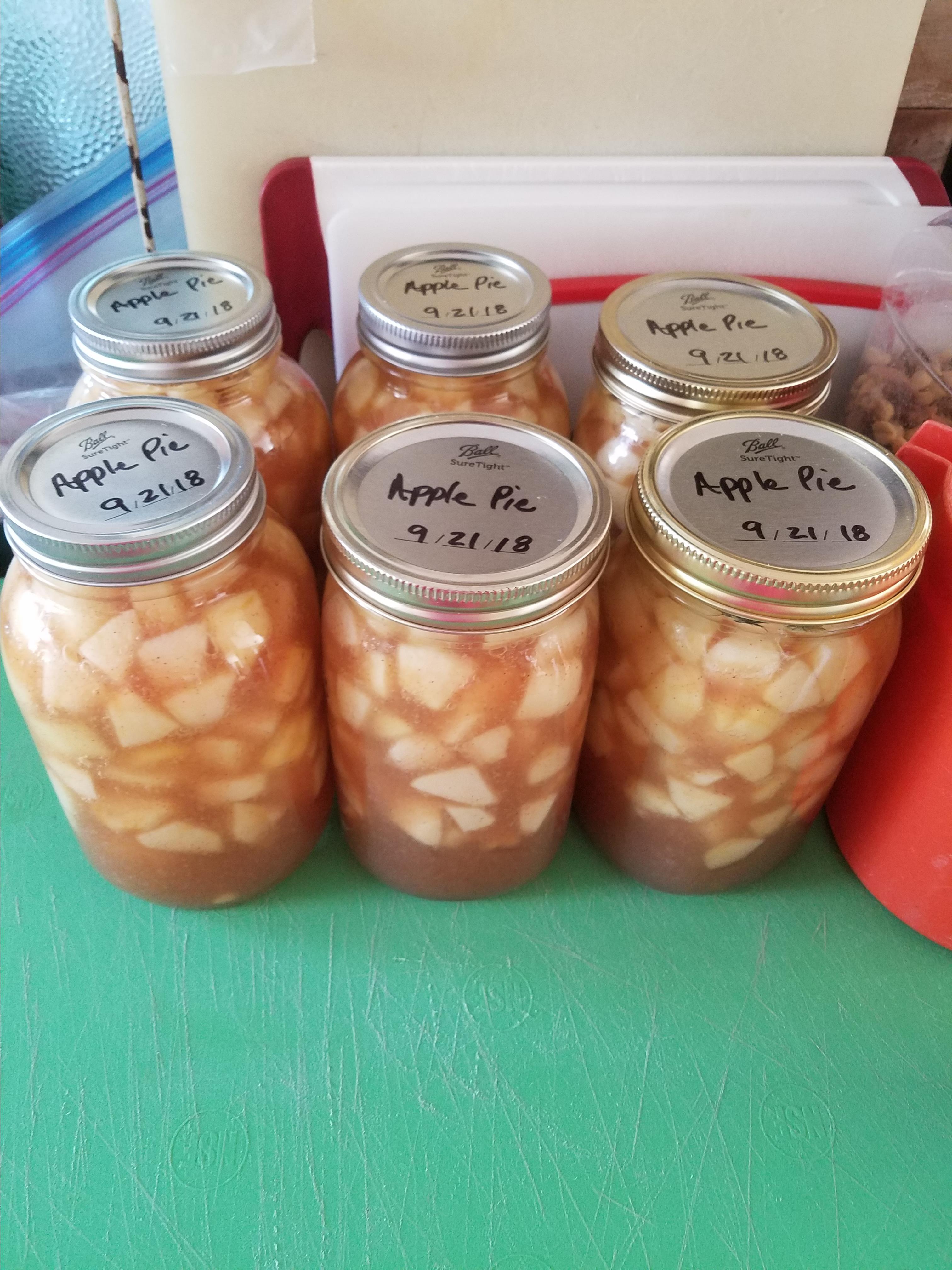 Canned Apple Pie Filling 
