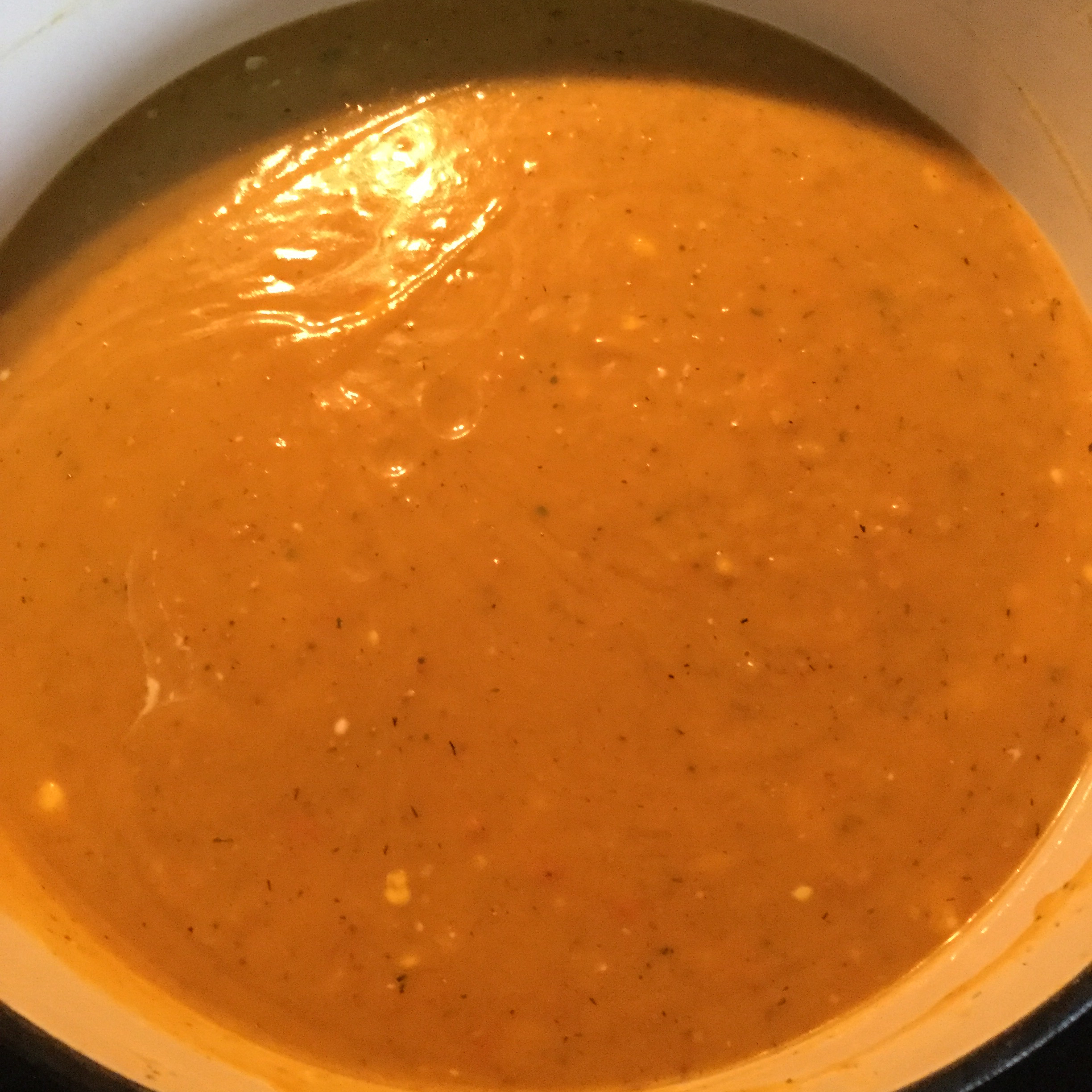 Butternut and Acorn Squash Soup 