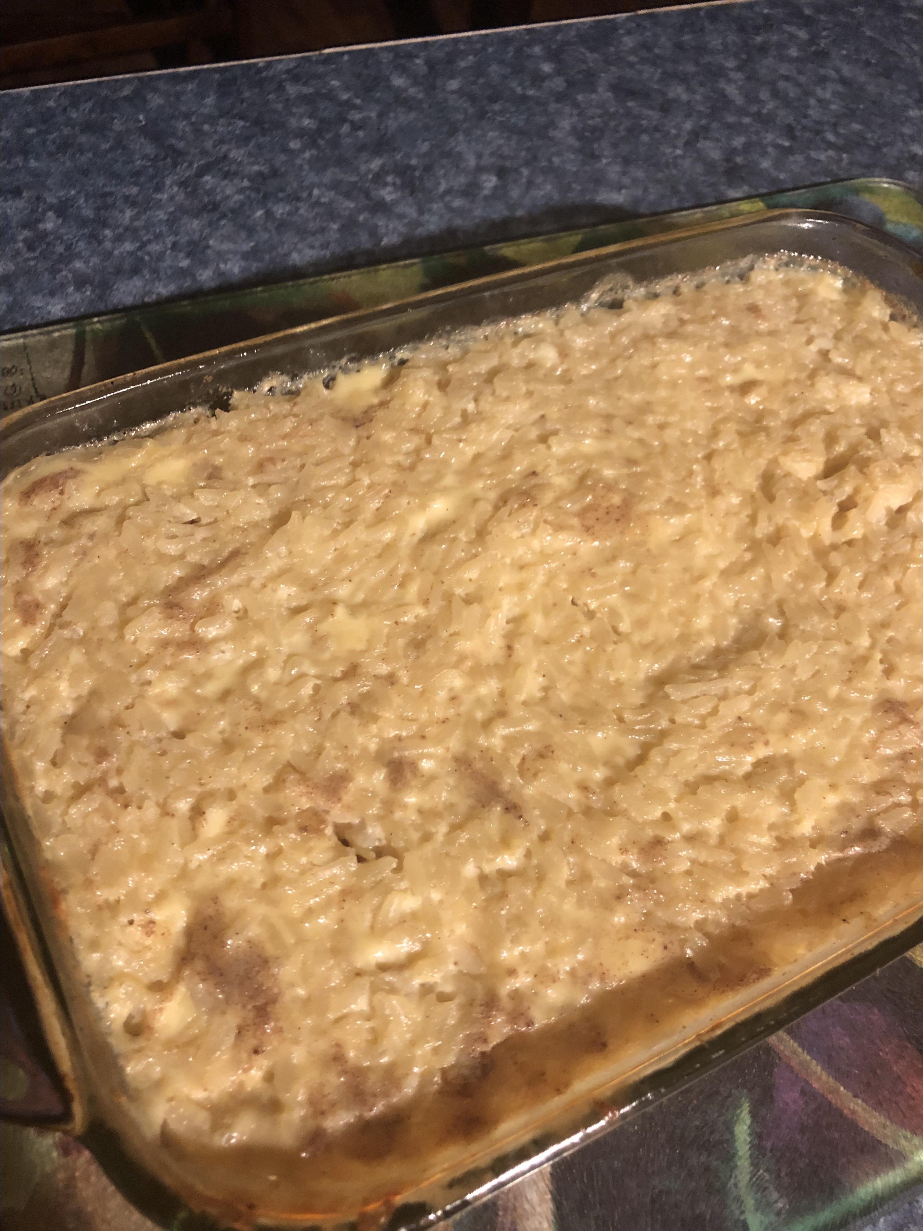 Baked Rice Pudding 