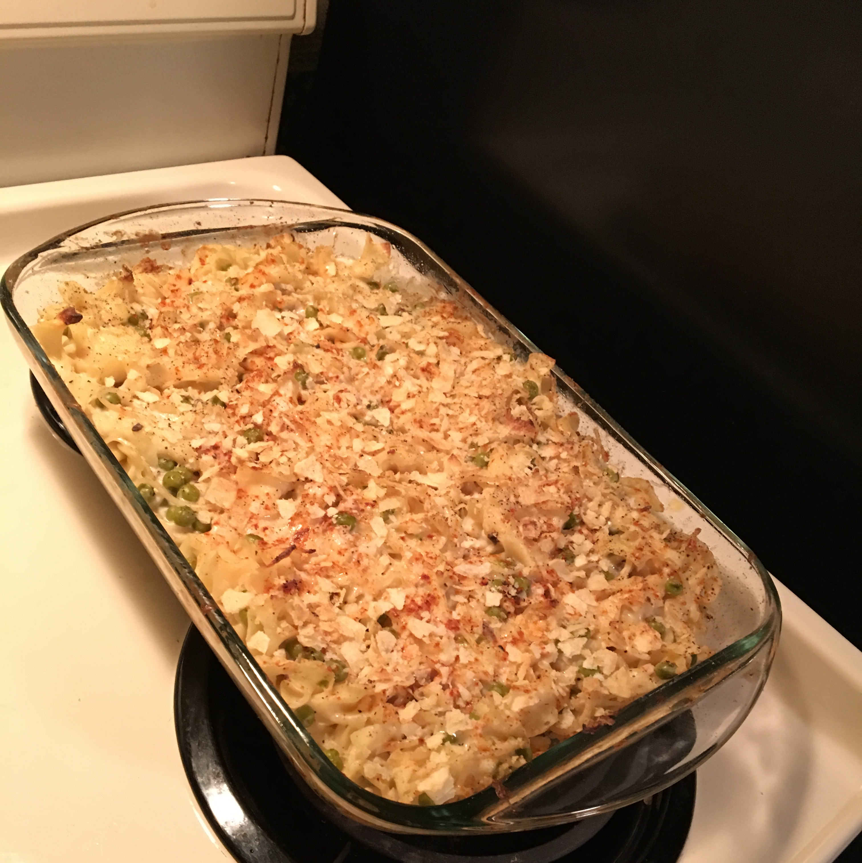 Tuna Noodle Casserole with Potato Chips Stacey Mowery