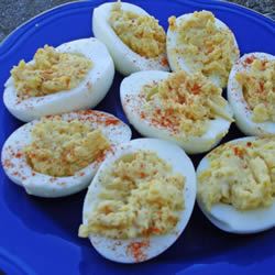 Spicy Italian Deviled Eggs 