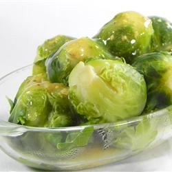 Brussels Sprouts in Mustard Sauce
