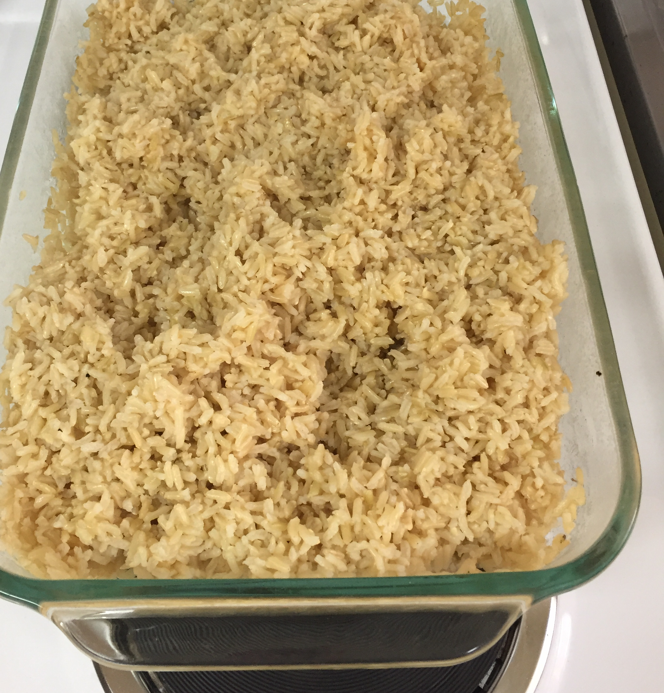 Oven-Baked Brown Rice 