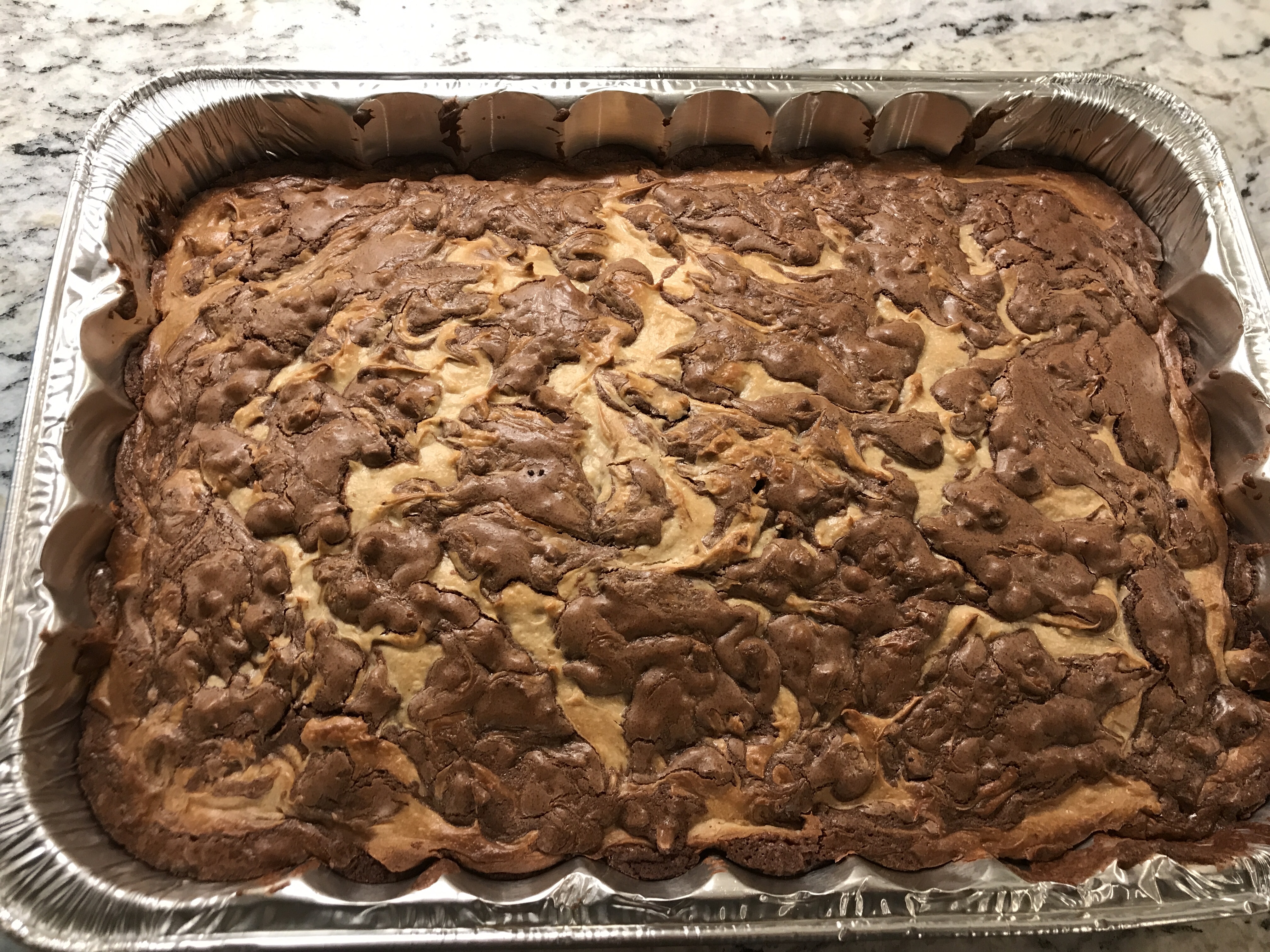 Michelle's Peanut Butter Marbled Brownies 