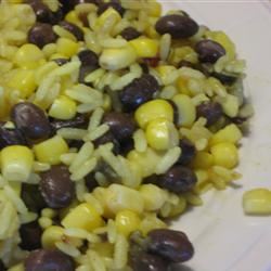 Black Beans, Corn, and Yellow Rice 