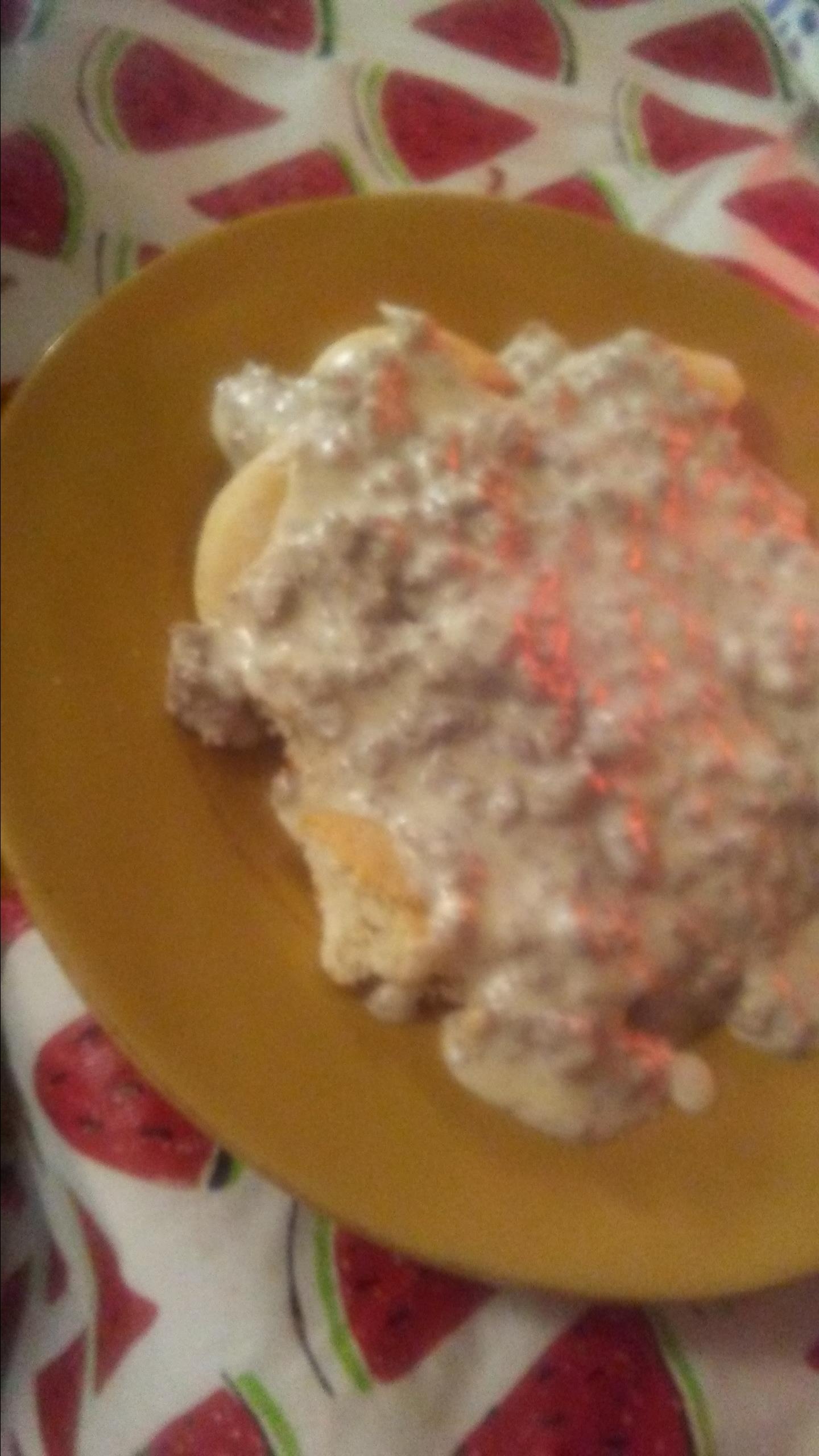 Sausage Biscuits and Gravy Tiana Hunter