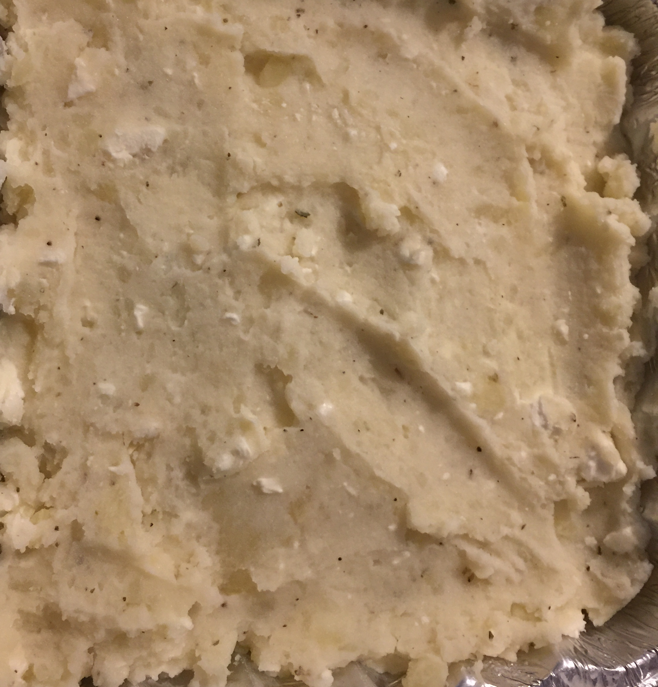 Garlic Herb Feta Cheese Mashed Potatoes 