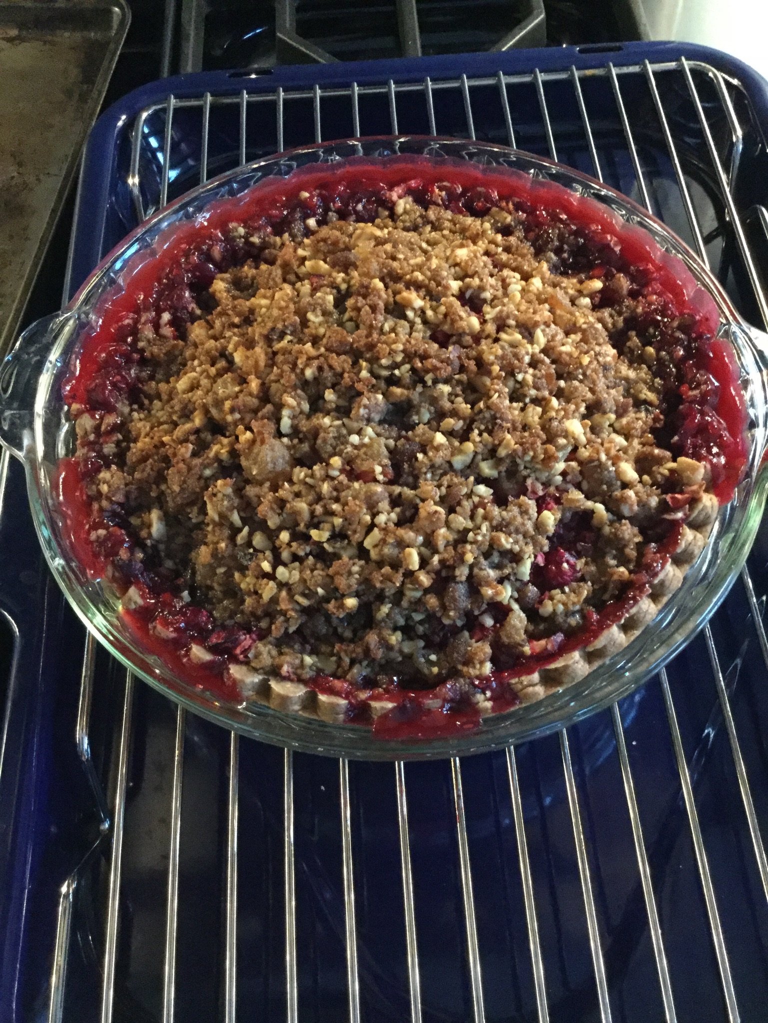 Cranberry Streusel Pie 