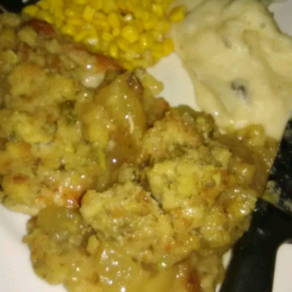 Apple Pork Chops and Stuffing 