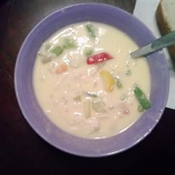 Creamy Vegetable Cheese Soup 