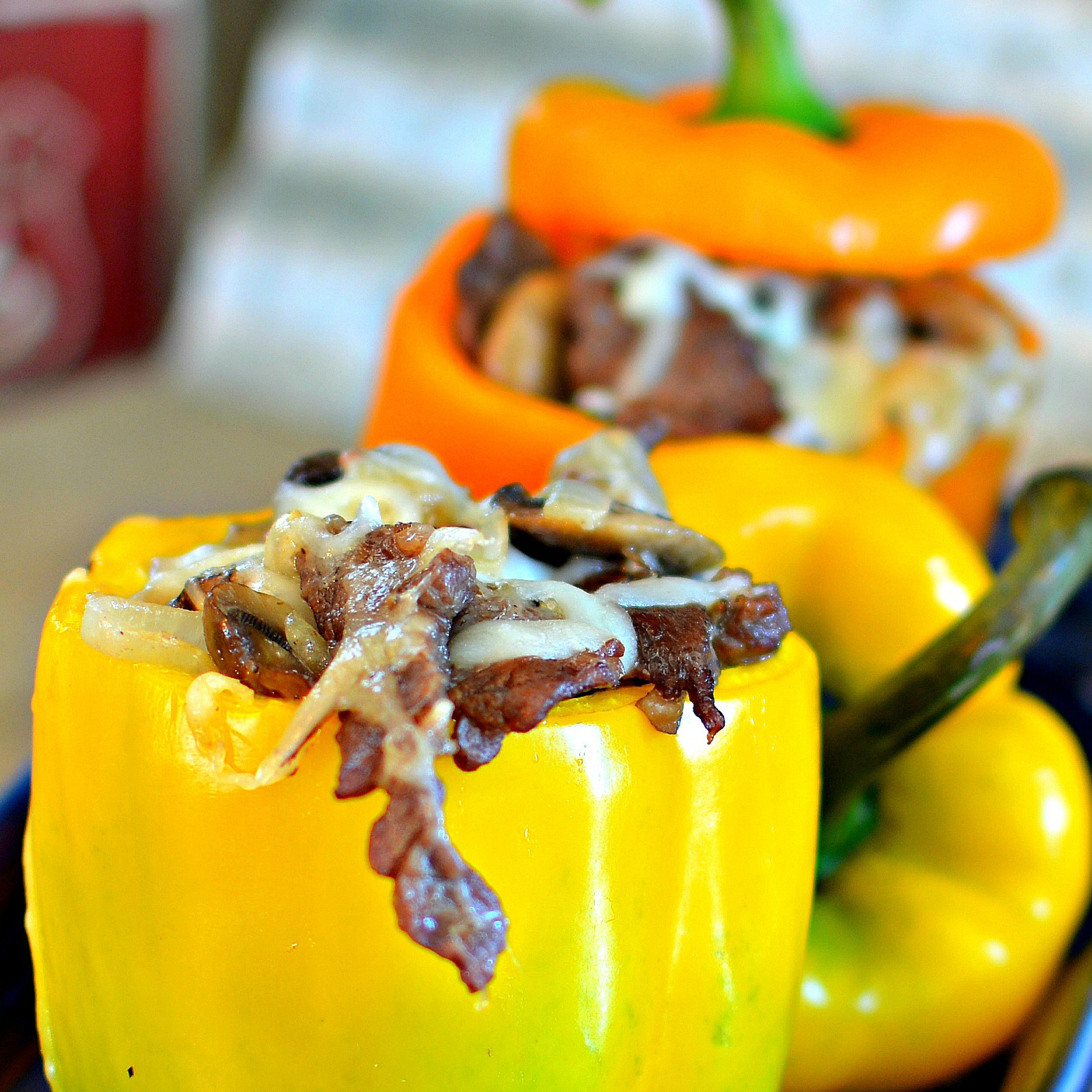 Philly Cheesesteak Stuffed Peppers 