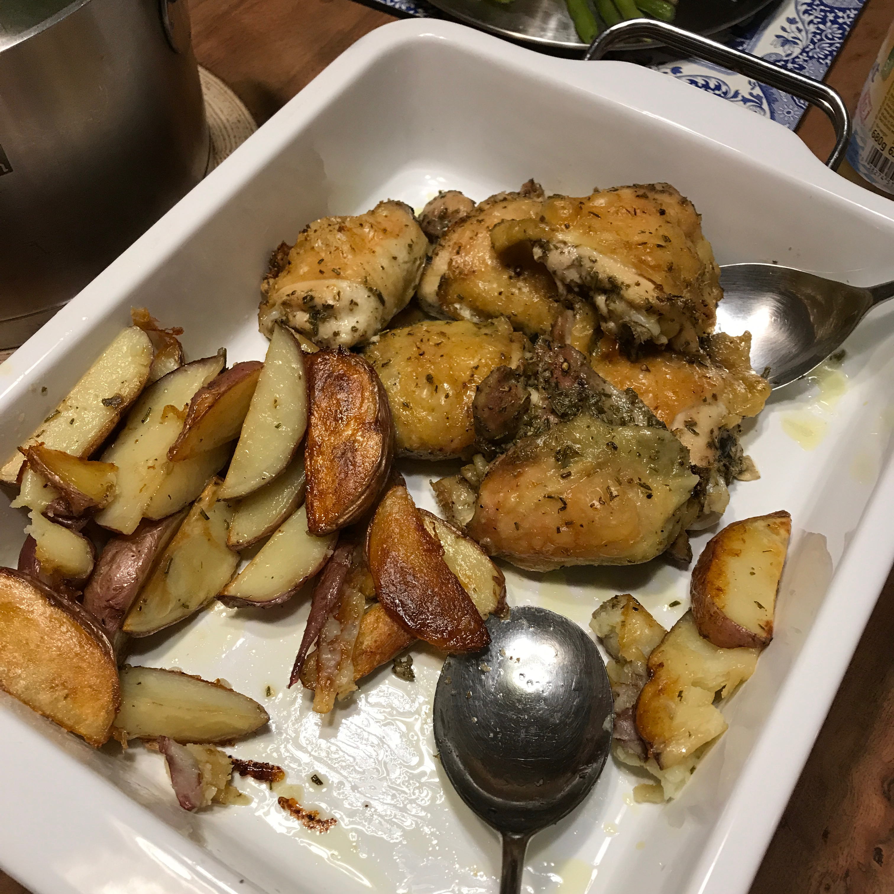 Crispy Rosemary Chicken and Fries 