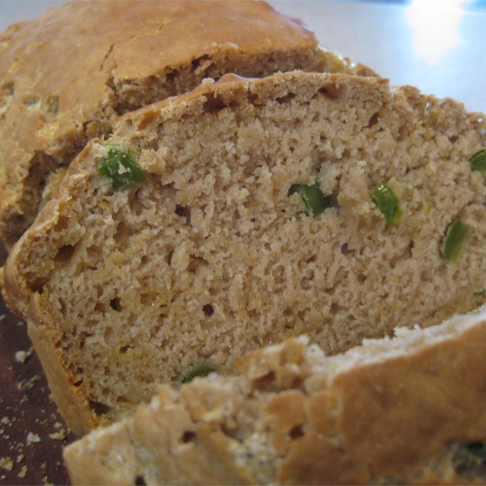 Green Chile Cheese Beer Bread 