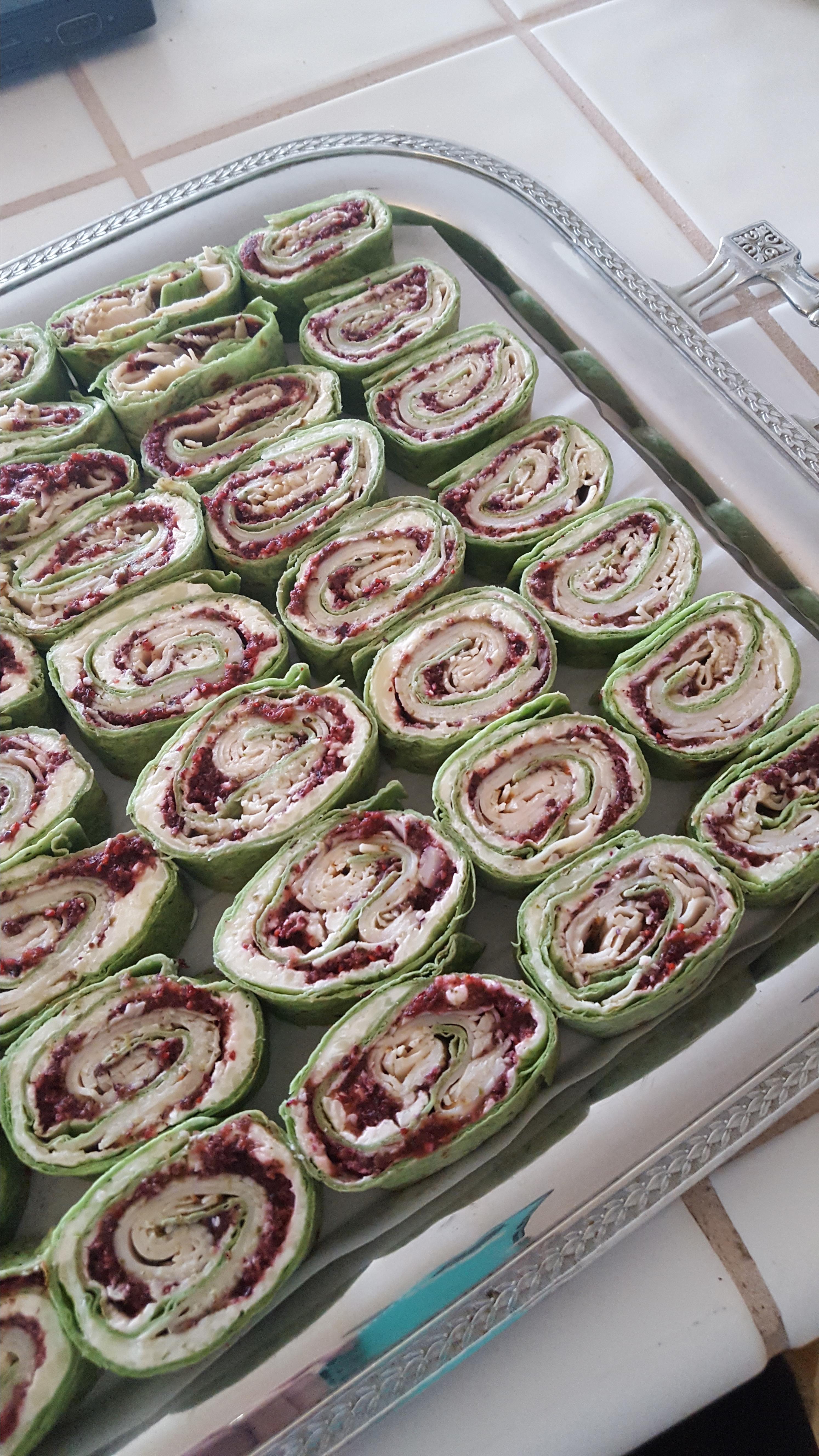 Spicy Turkey and Cranberry Pinwheels Grace Hill