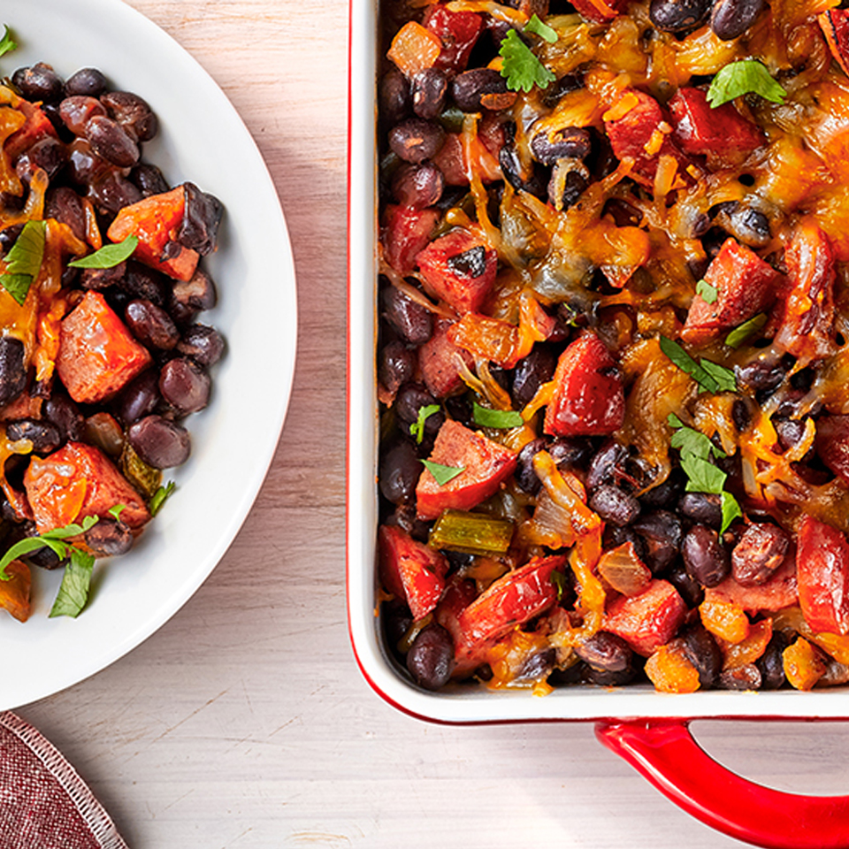 Tex-Mex Smoked Sausage Baked Beans 