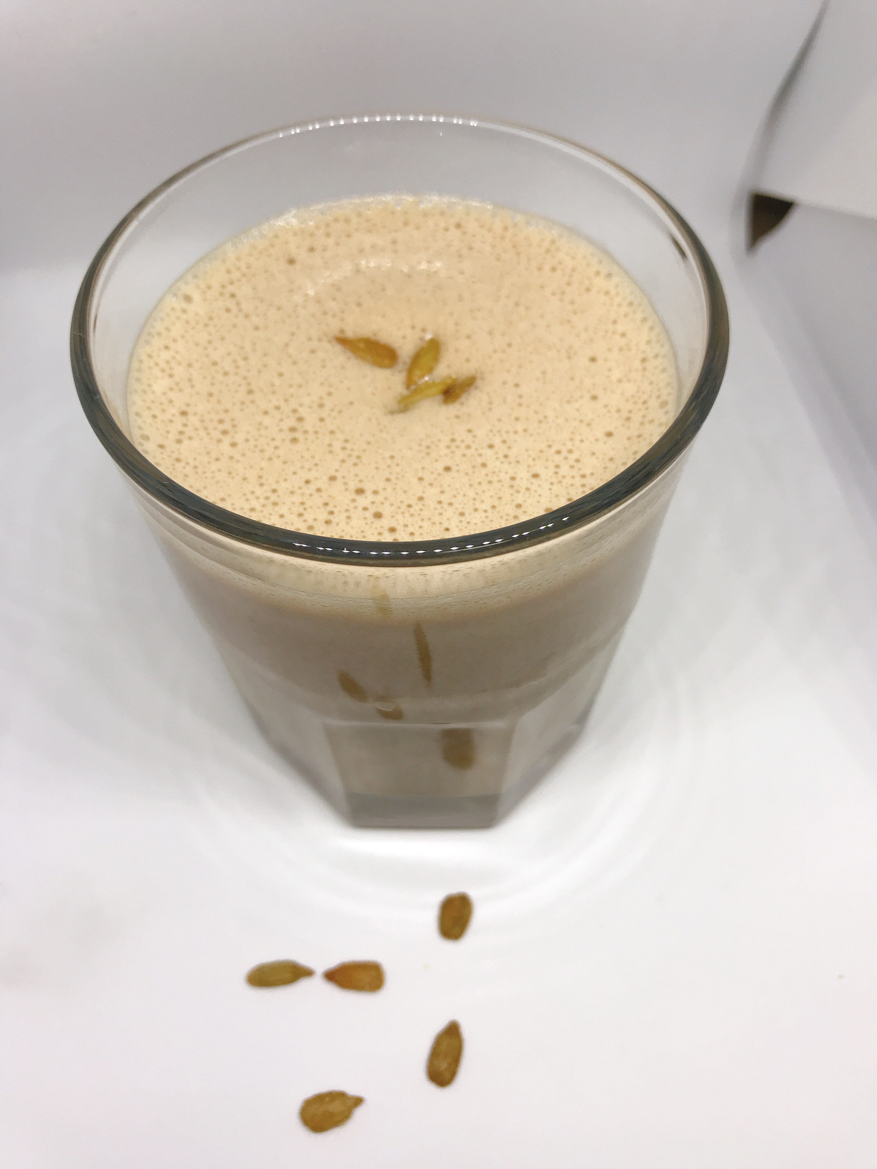 Chocolate-Sunflower Butter Protein Smoothie thedailygourmet